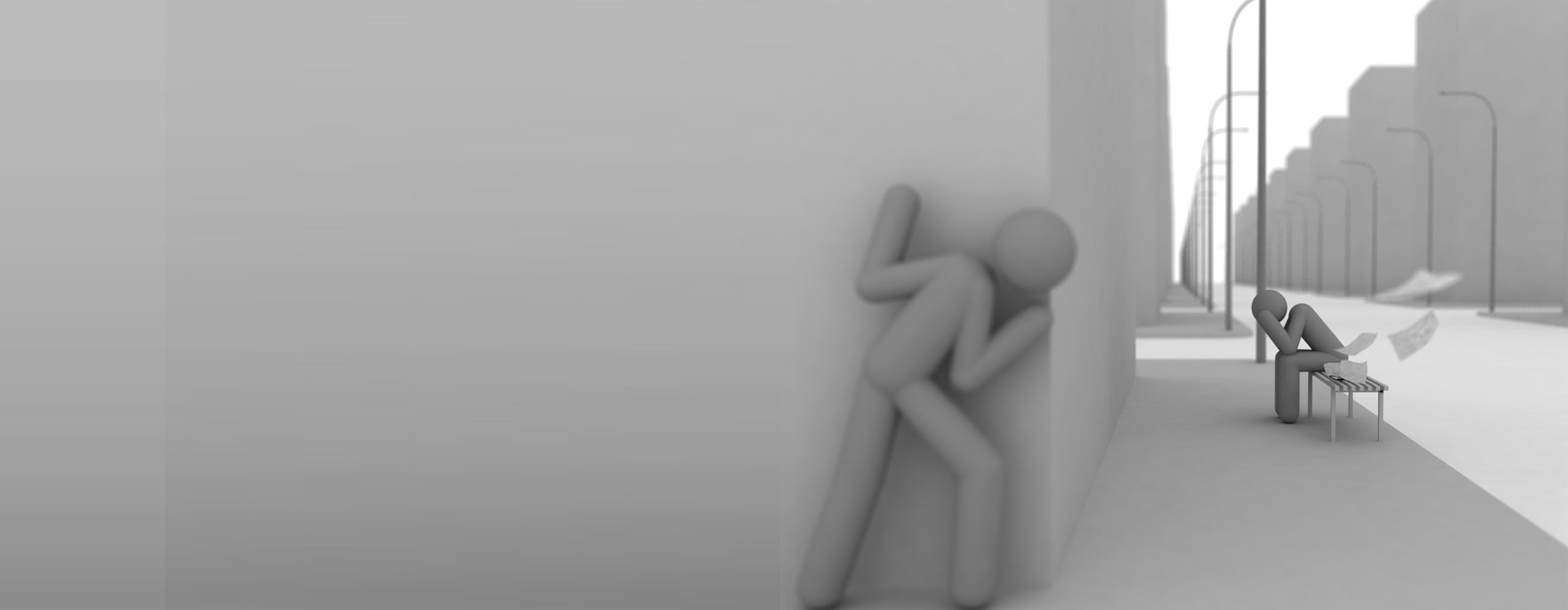 wall - building feature, home interior, representation, window, 2K, man, sad, Artistic, 3D, indoors, art and craft, peeping, copy space, another, HD Wallpaper