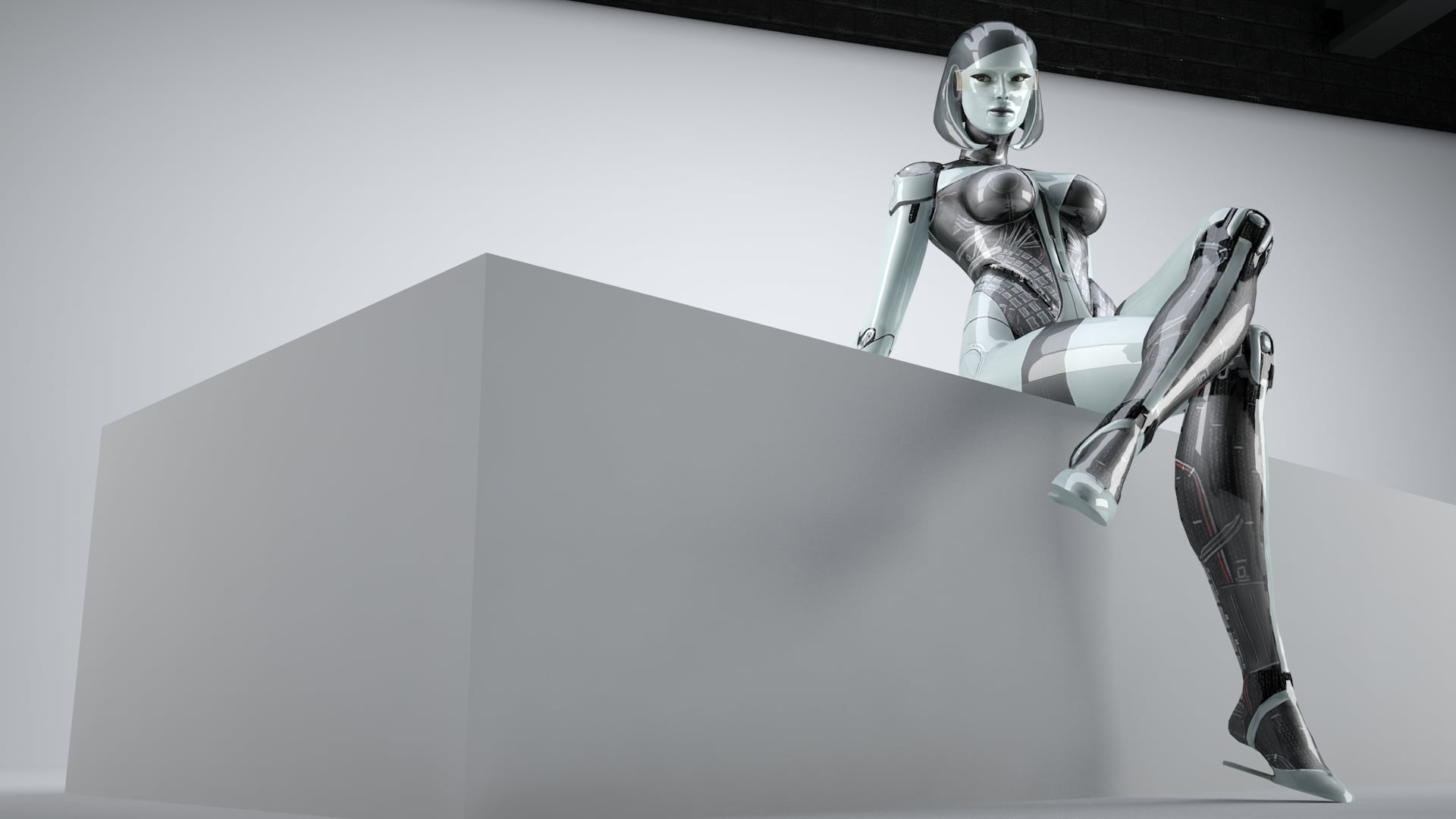 copy space, human representation, full length, front view, Susie, metal, art and craft, Mass Effect, people, low angle view, indoors, EDI, female, men, HD Wallpaper