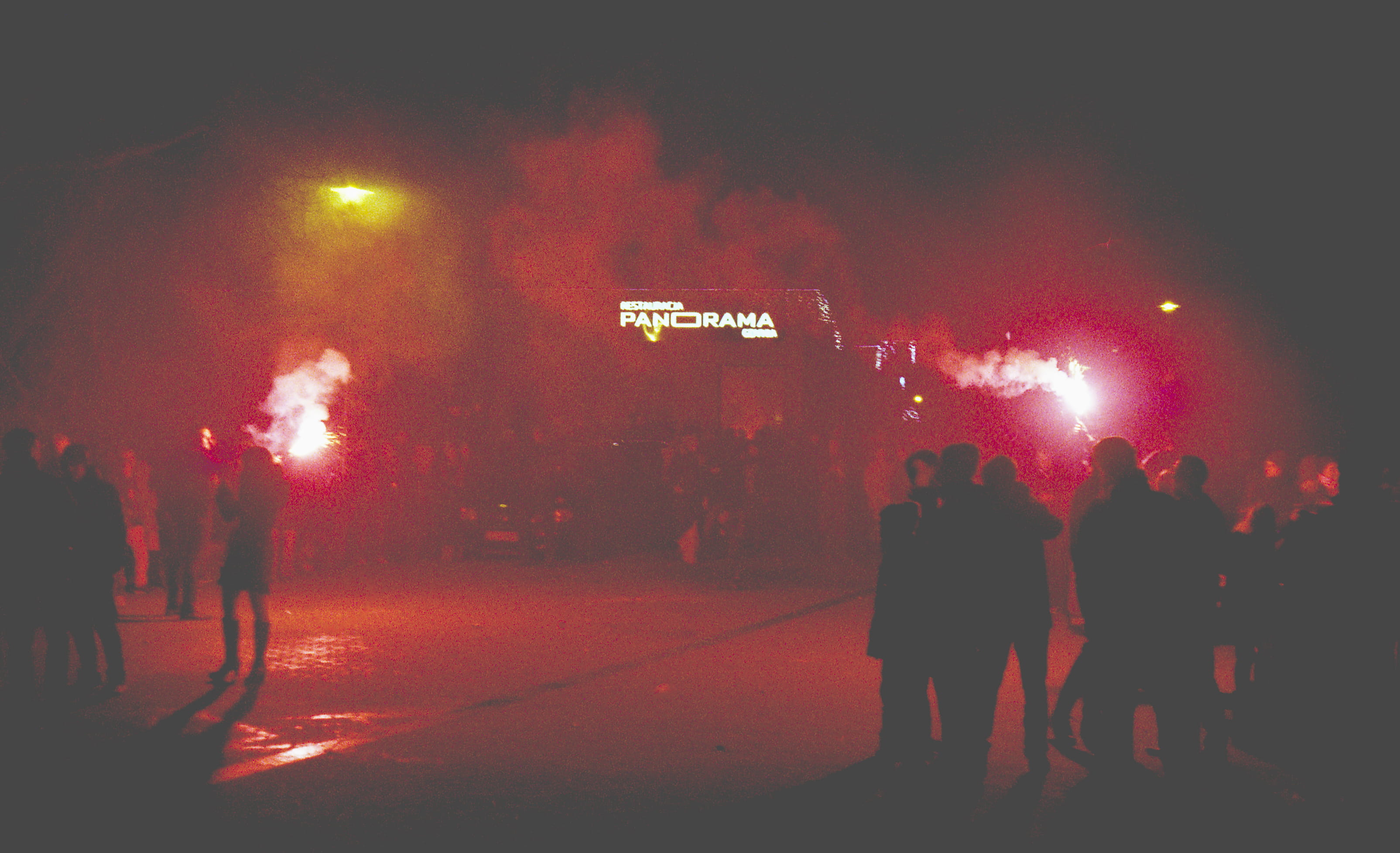 illuminated, real people, arts culture and entertainment, event, city, flares, street, newyearseve, europe, watching, adult, light, olympus, color, eu, HD Wallpaper