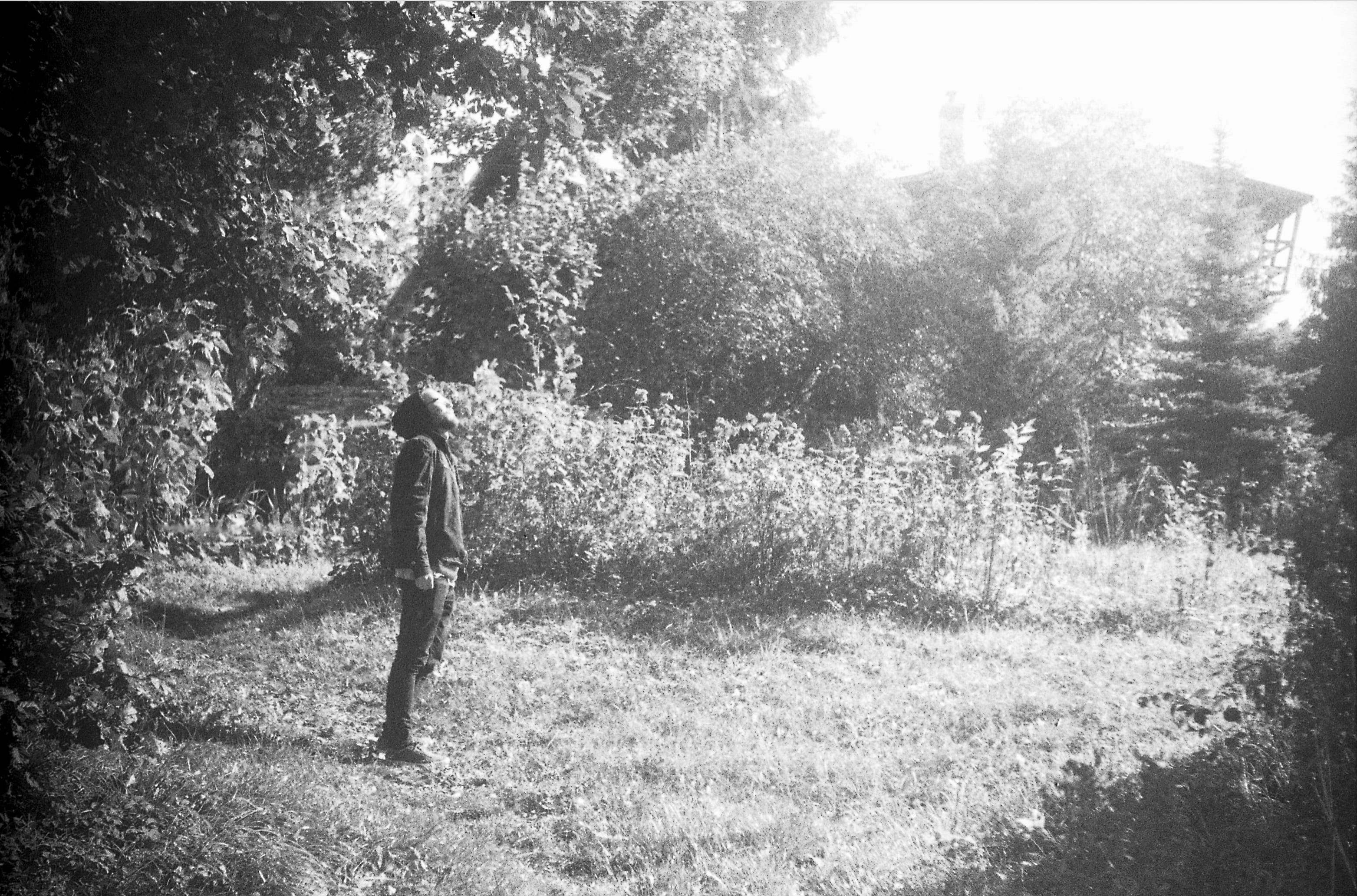 full length, garden, lifestyles, monochrome, kw, kashubia, sunlight, autumn, 2K, film, nature, real people, grass, land, leisure activity, field, day, HD Wallpaper