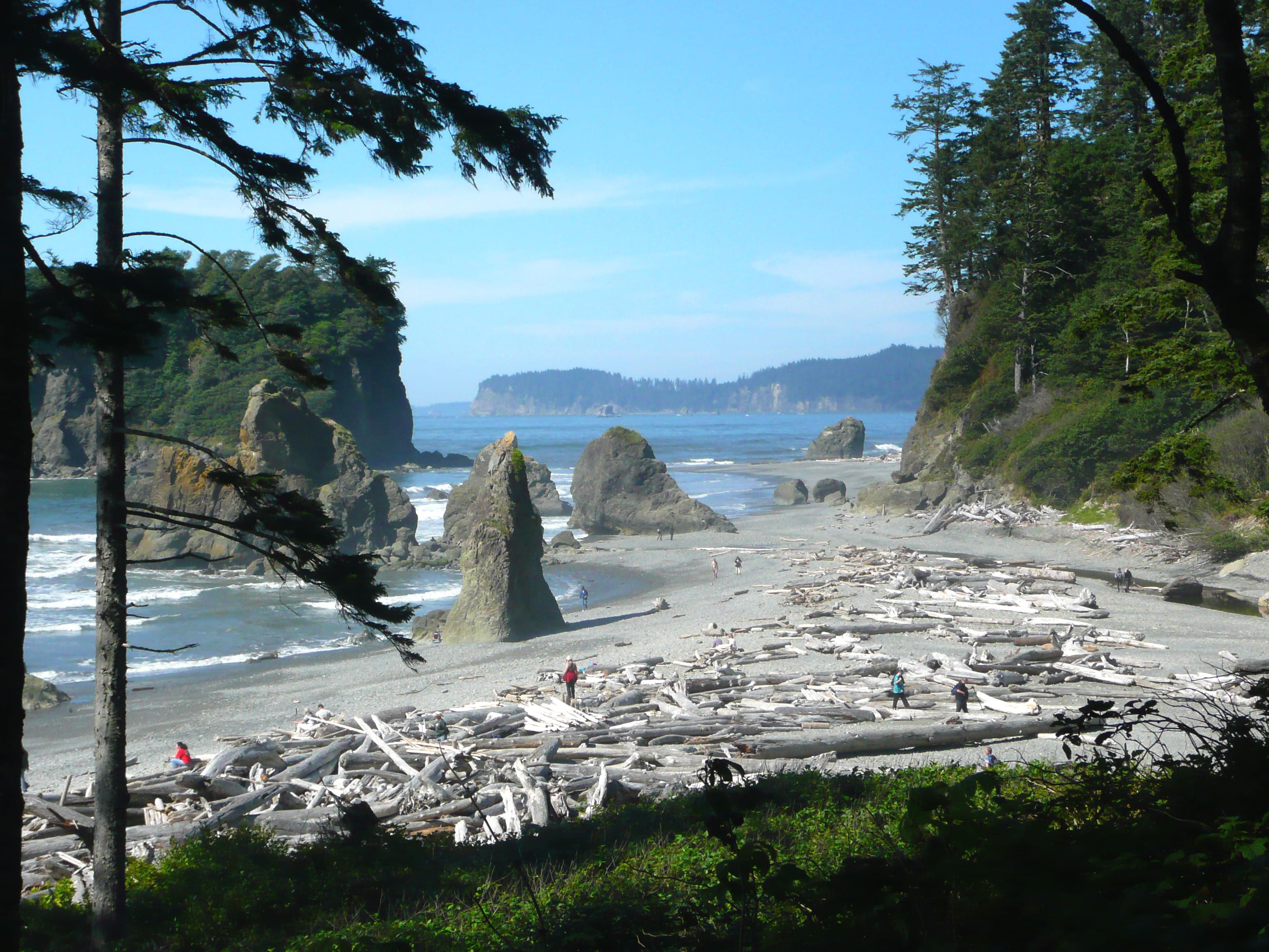 mountain, growth, ruby, buttes, beauty in nature, plant, olympic national park, travel, tranquil scene, Beach, Washington, pacific, Ruby, 2K, day, sky, HD Wallpaper