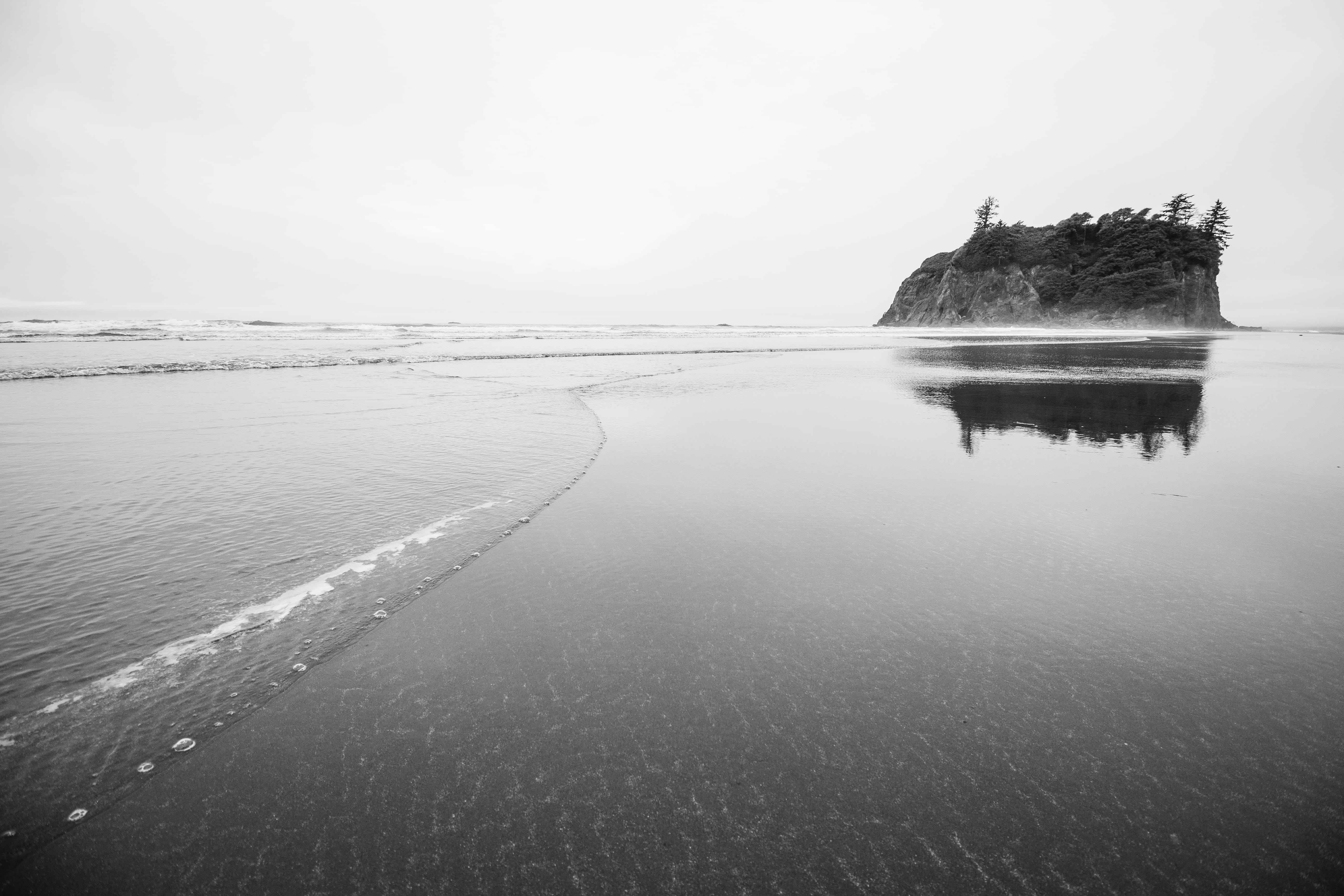 nature, united states, pacific, reflection, no people, land, landscape, ruby, foggy beach, scenics - nature, fog, water, beauty in nature, olympic, beach mist, HD Wallpaper