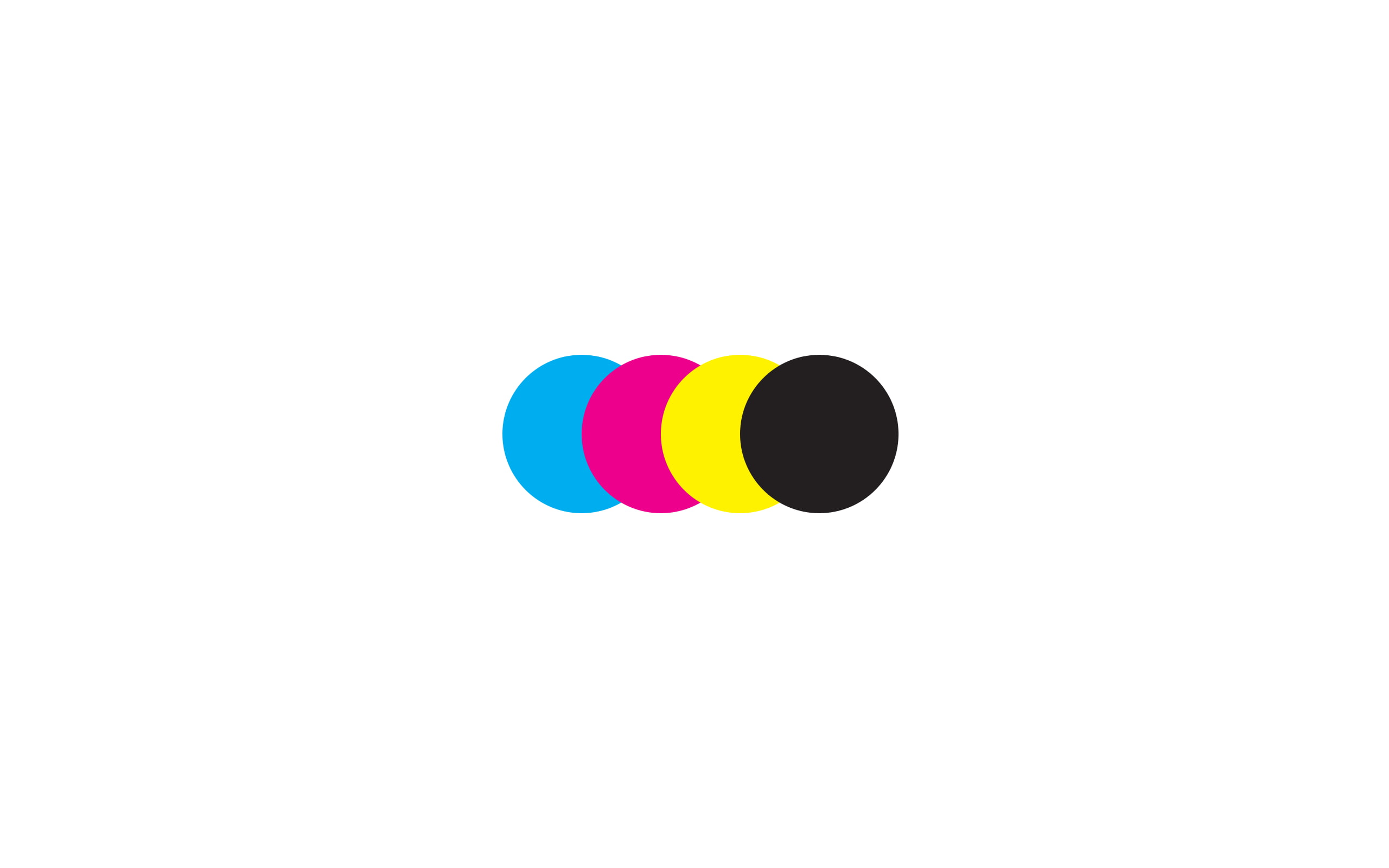 white background, CMYK, minimalism, 2K, HD Wallpaper