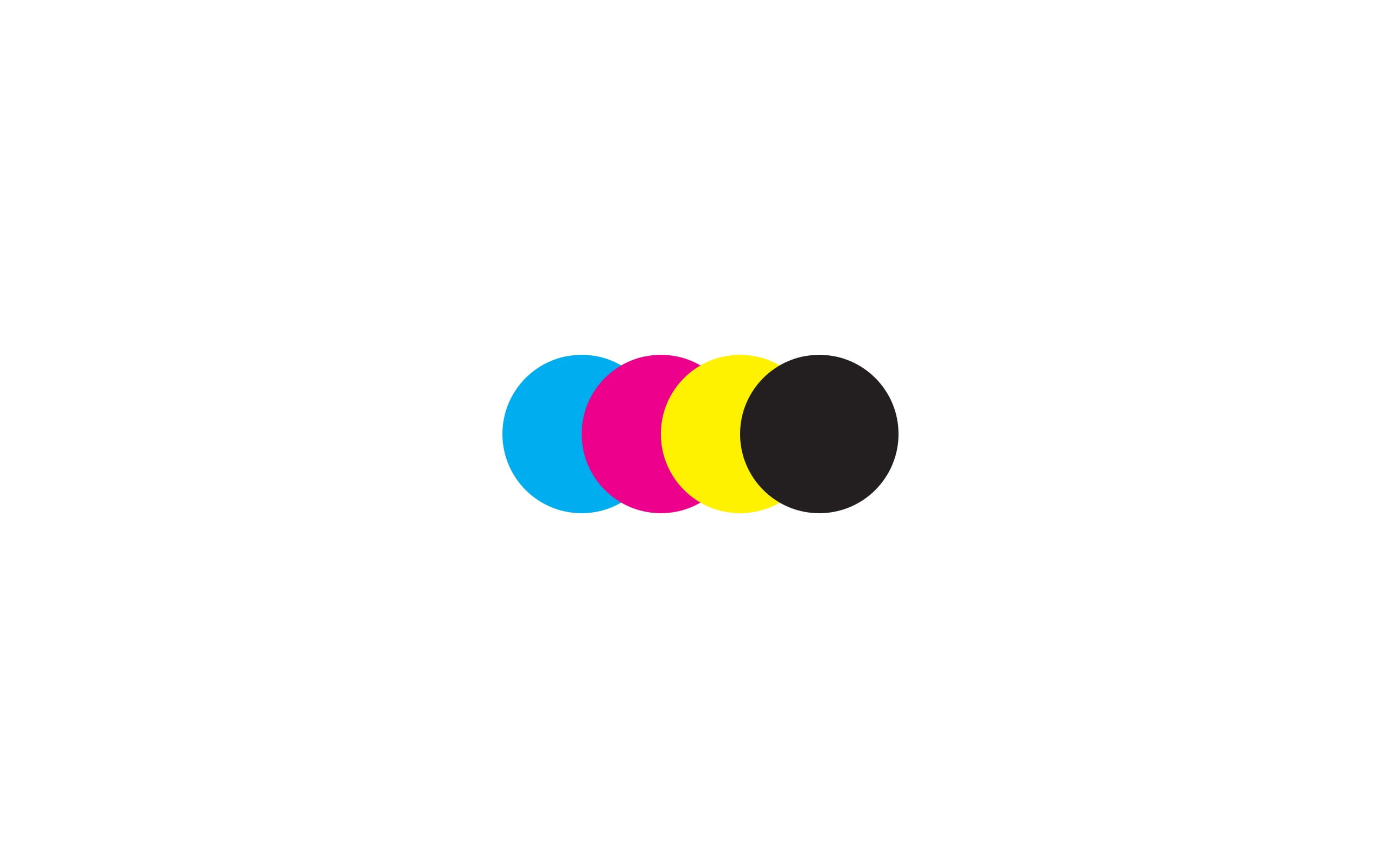 circles, vector cmyk, colors, 2K, HD Wallpaper