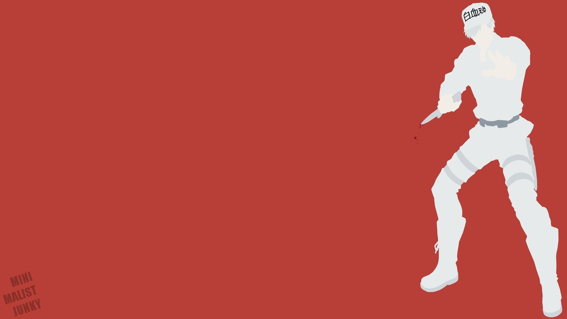 Minimalist, U-1146 (Cells At Work!), 1080P, Cells at Work!, Anime, HD Wallpaper