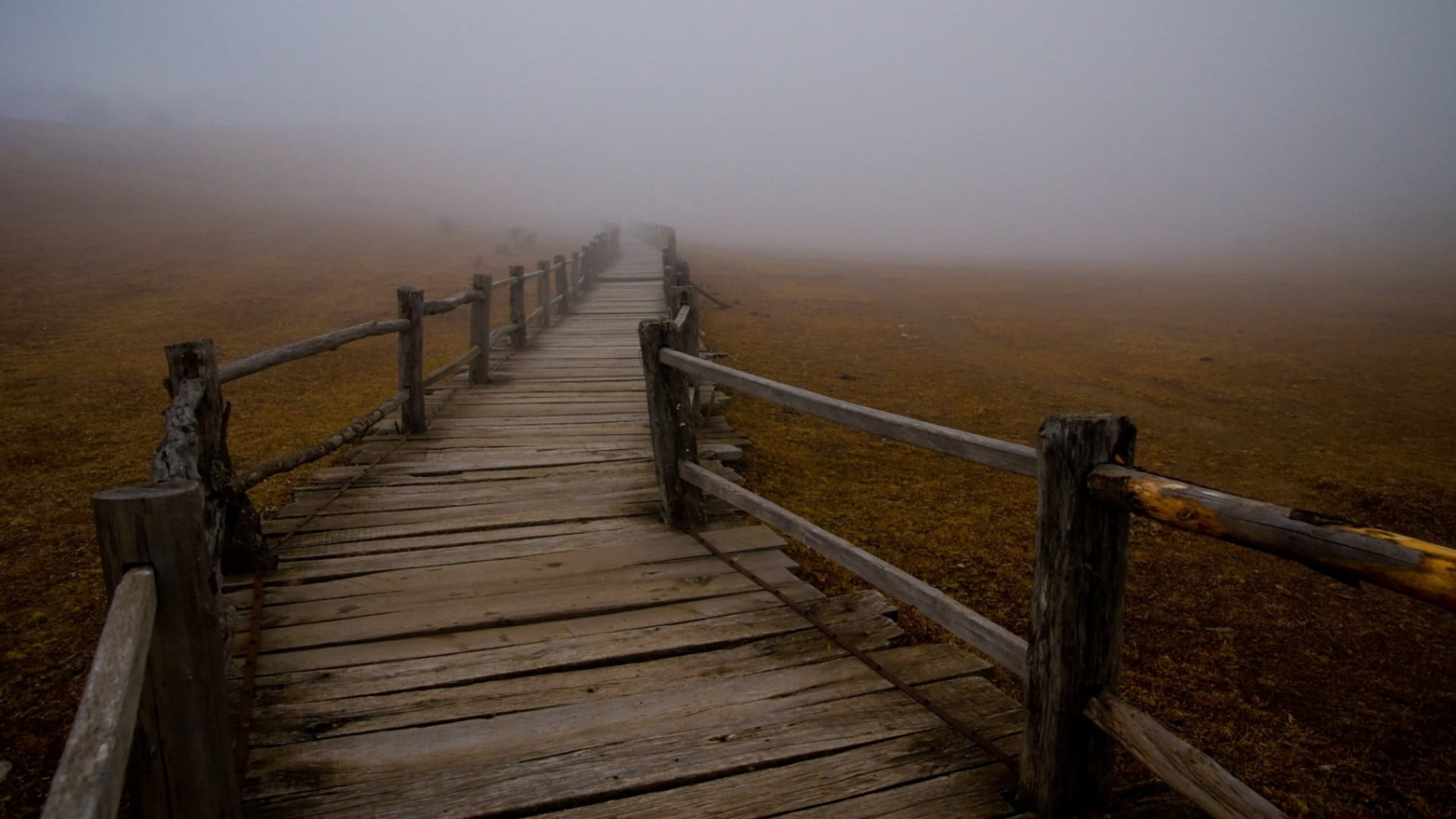 support, land, structure, tranquility, 1080P, wood, sea, direction, the way forward, footpath, sky, wooden, tranquil scene, beauty in nature, barrier, HD Wallpaper