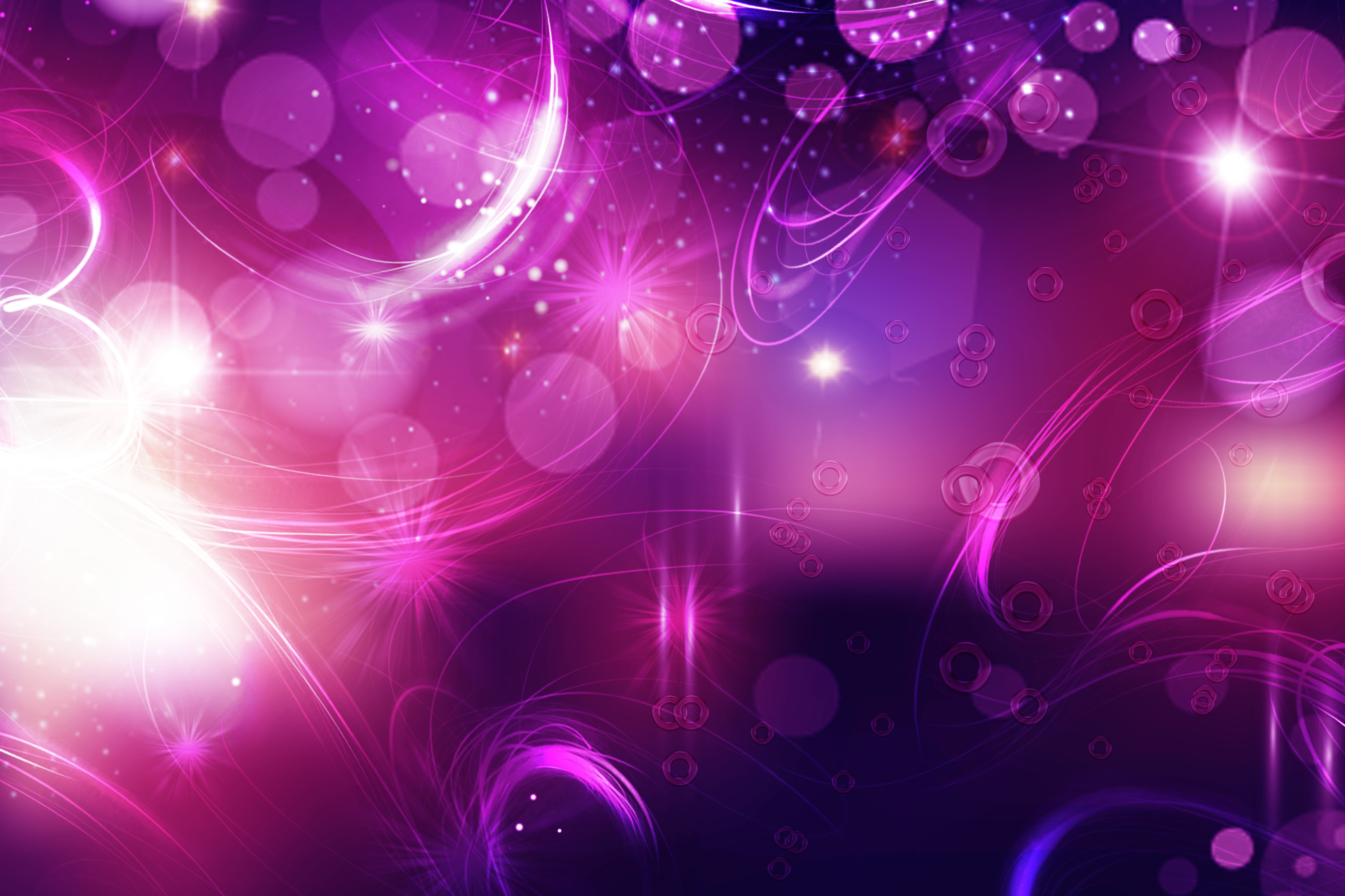 space, fantasy, purple, design, modern, shine, vibrant Color, night, circle, 5K, decoration, lens flare, illuminated, multi Colored, curve, science, abstract, HD Wallpaper