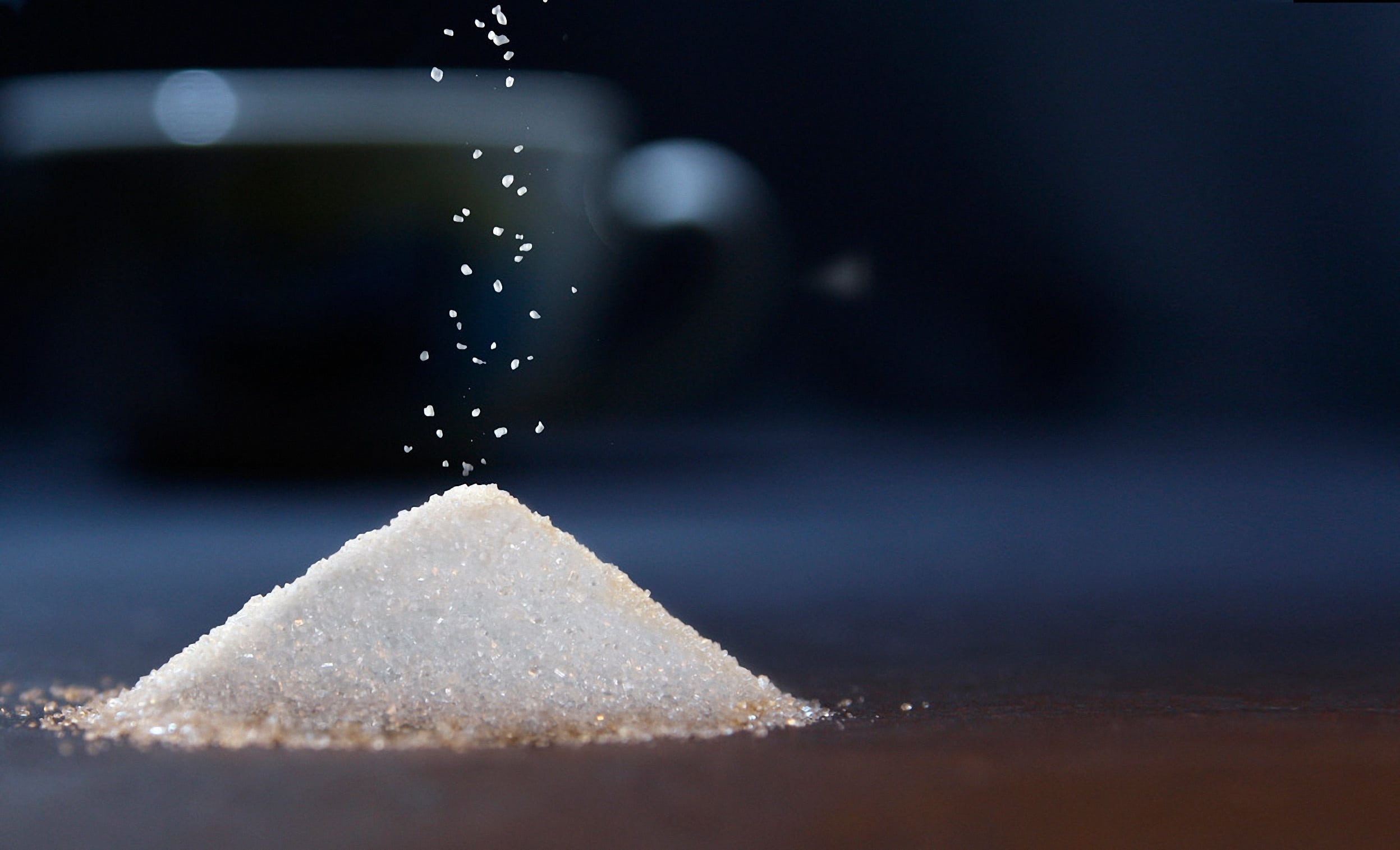 studio shot, black background, nibble, selective focus, trays, cup, nature, heap, indoors, water, sugar, 1080P, no people, fall, breakfast, salts, macro, HD Wallpaper