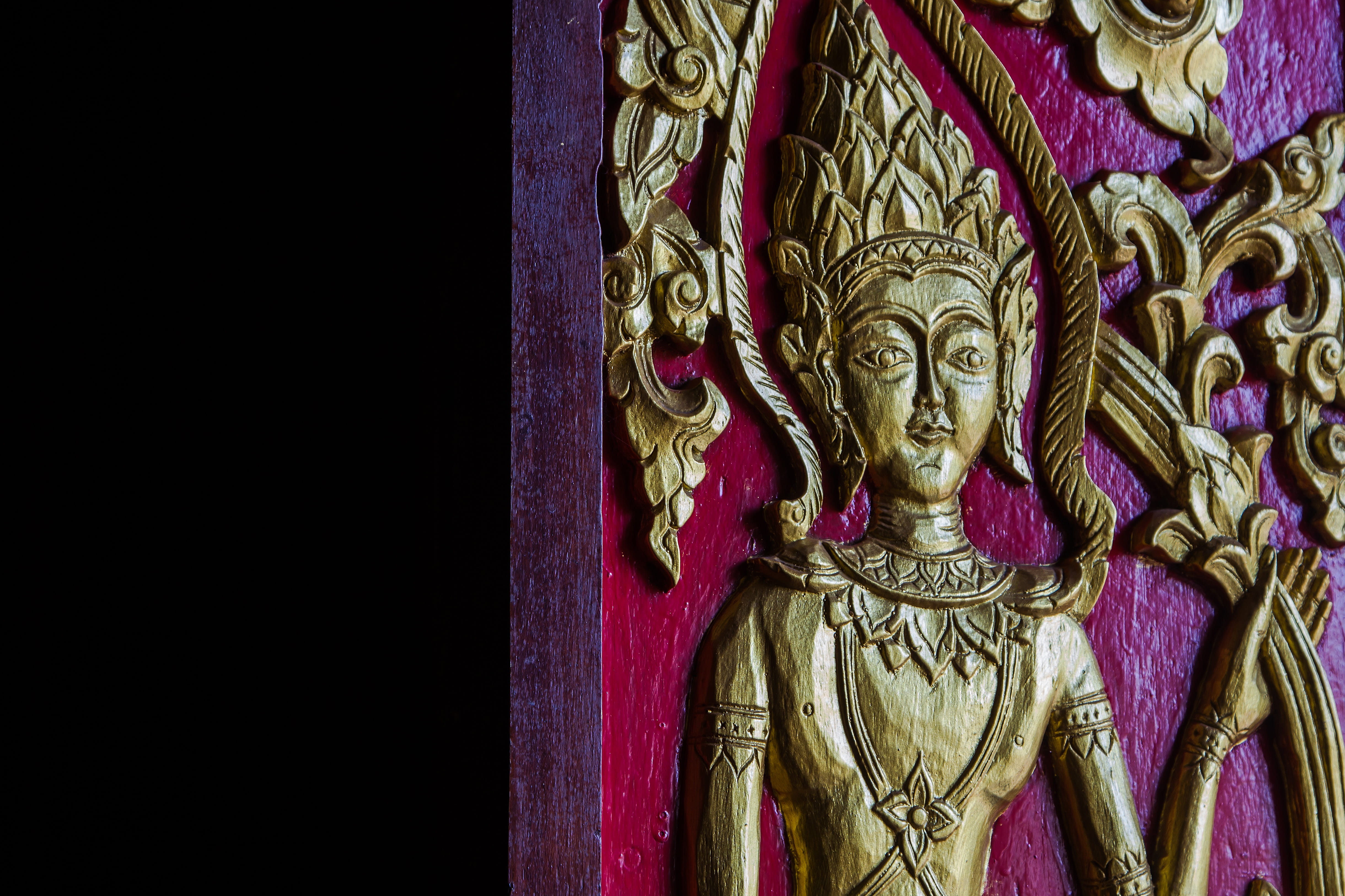 art, no people, Thai, painting, bangkok, spirituality, wat, asian, architecture, traditional, carving - craft product, place of worship, lion - feline, HD Wallpaper