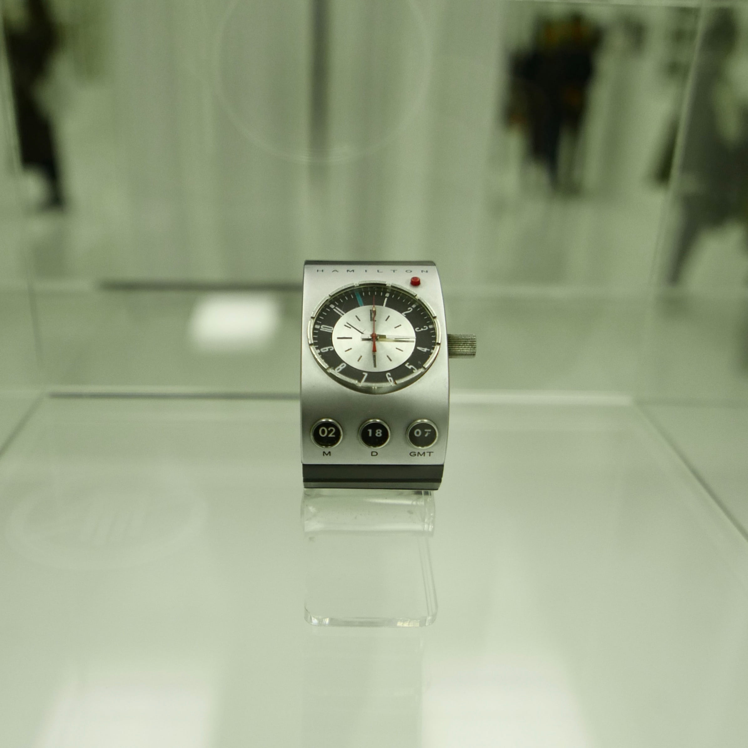reflection, selective focus, no people, space odyssey, stanley kubrick, close-up, 1080P, clock face, wall - building feature, wall clock, clock, checking the time, Phone HD Wallpaper