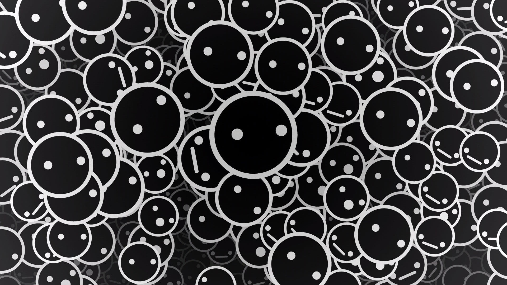 directly below, white, decoration, close-up, 1080P, rug, geometric shape, shapes, indoors, variation, art and craft, large group of objects, area, circle, HD Wallpaper