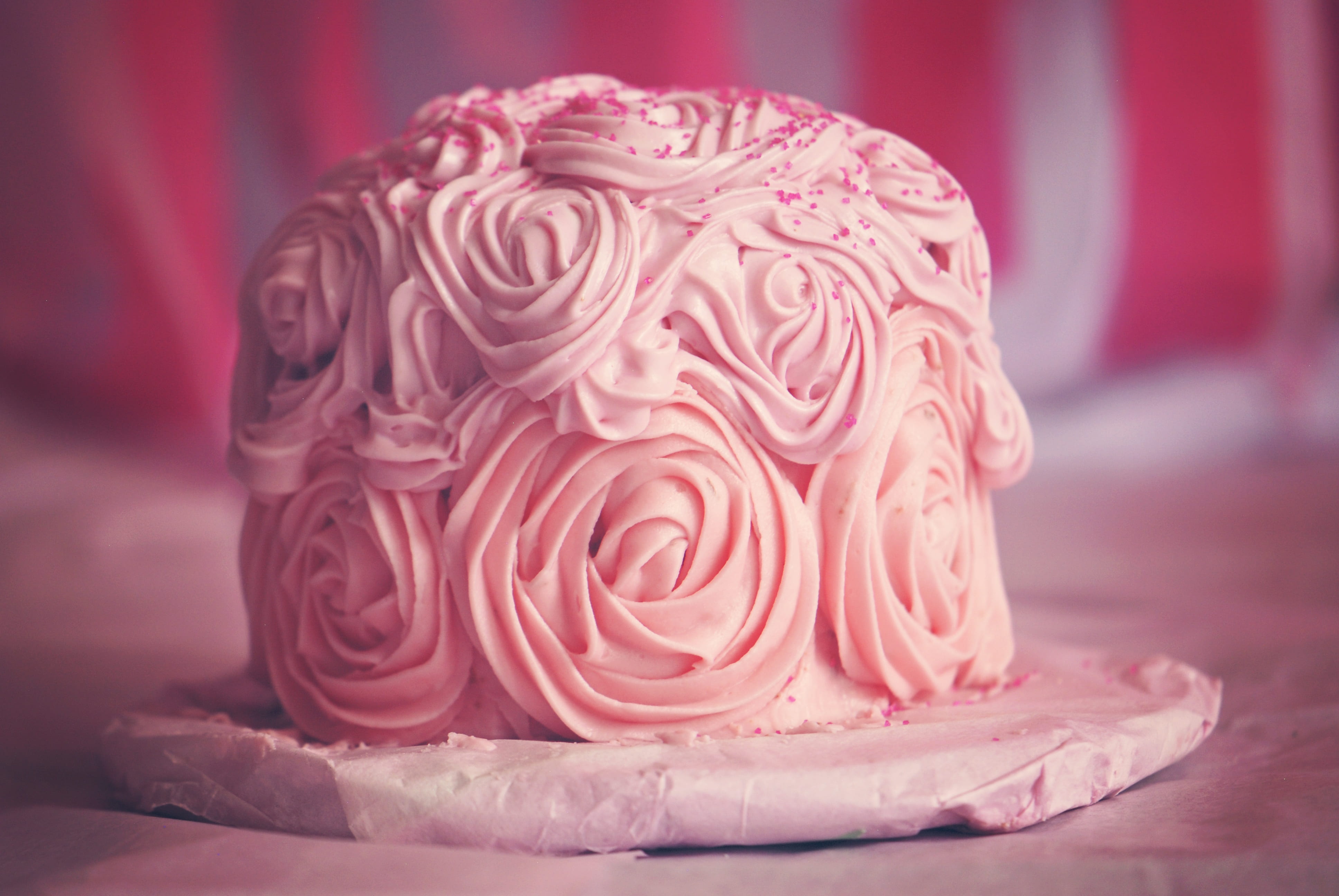 nature, rose, plant, pattern, freshness, dessert, icing, close, rose - flower, indoors, purple, fondant, food and drink, beauty in nature, floral pattern, HD Wallpaper