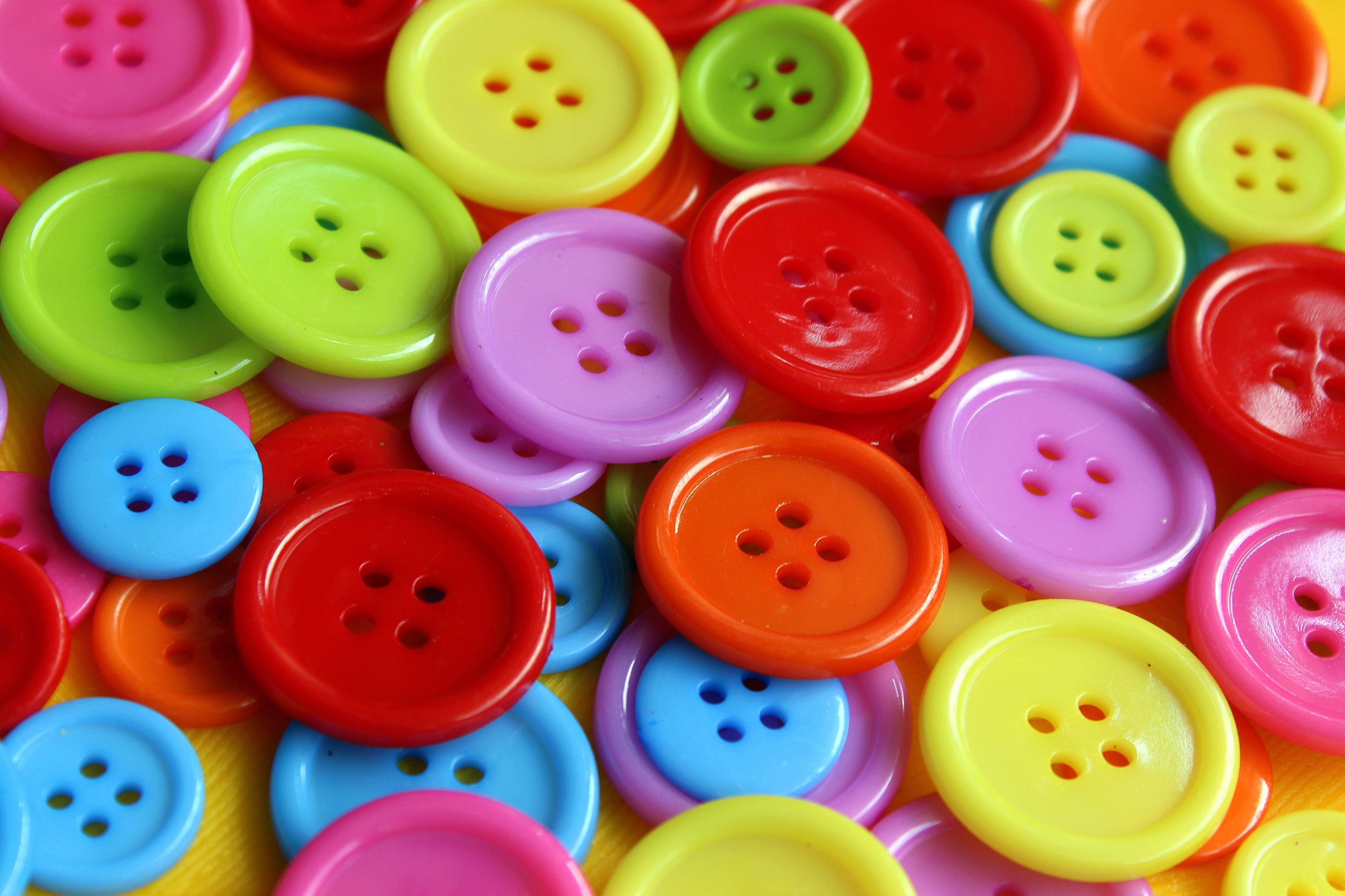 full frame, colorful, colors, geometric shape, still life, high angle view, snack, buttons, multi colored, shape, button, photo, sewing, texture, assorted, HD Wallpaper