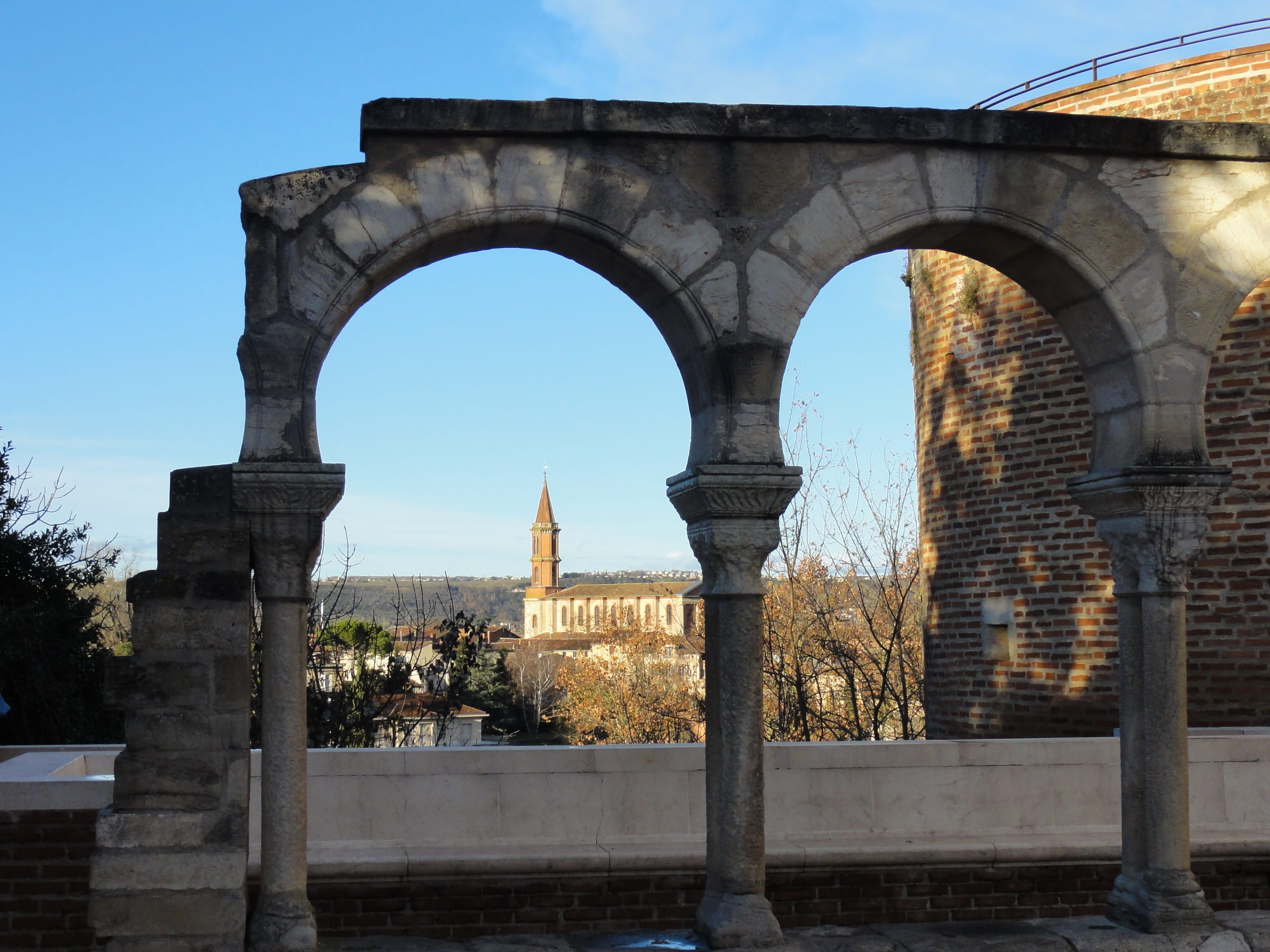 the unesco world heritage, arabesque, tourism, sky, arch bridge, history, built structure, albi, antique, arch, church, travel destinations, outdoors, culture, HD Wallpaper
