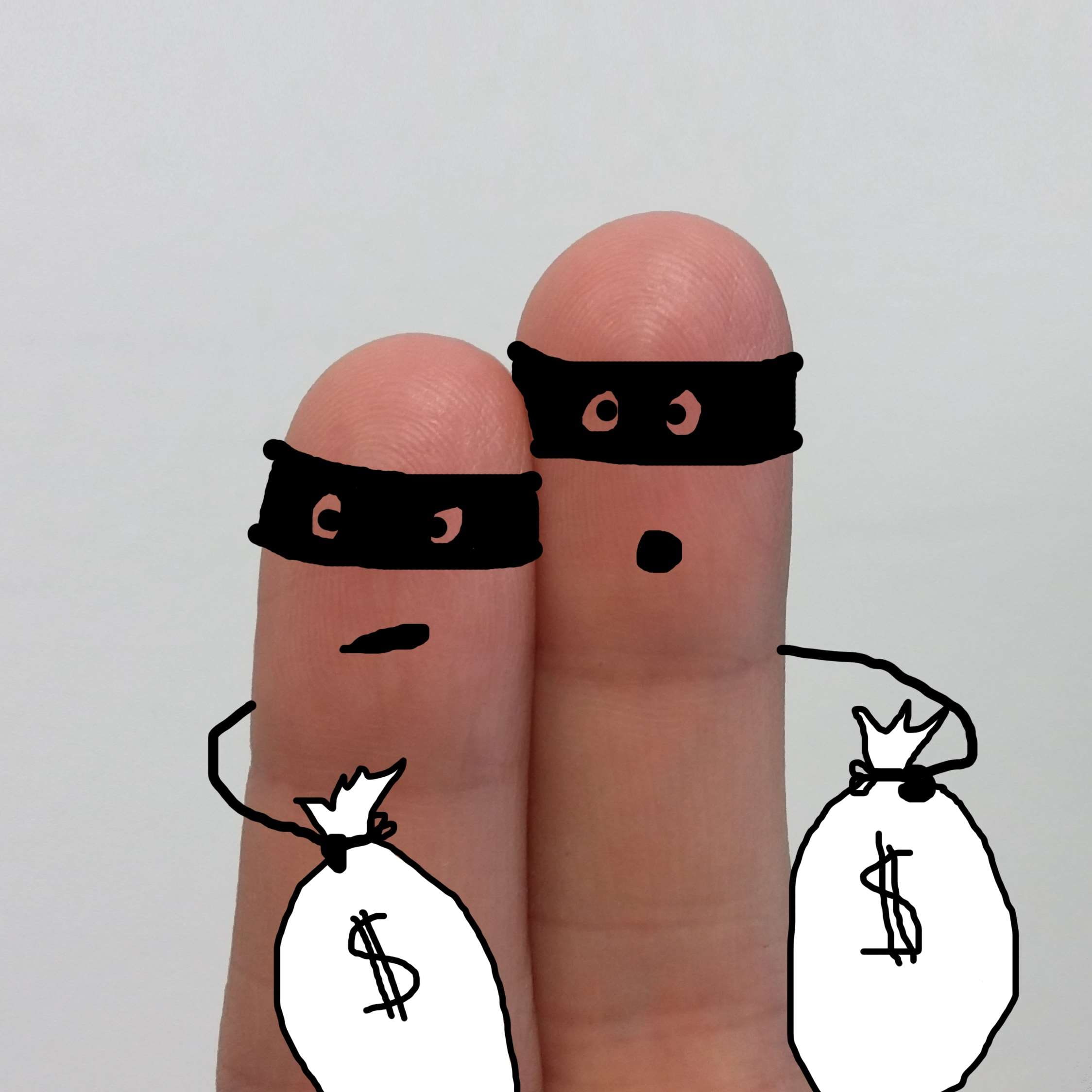 smilies, art and craft, flight, swag, thief, fear, robbery, close-up, white background, face, couple, male likeness, anthropomorphic face, crime, anthropomorphic, Phone HD Wallpaper