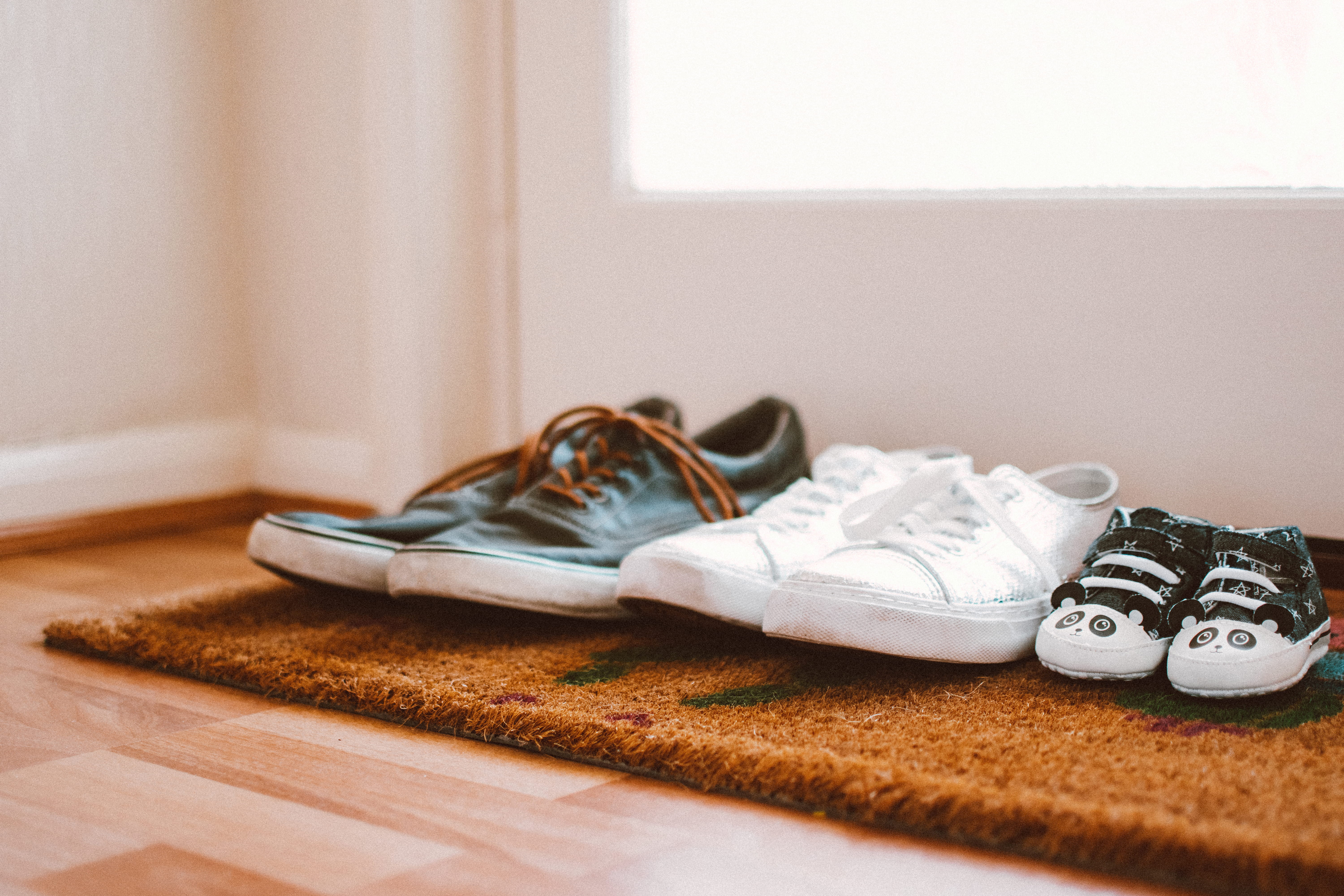 personal accessory, selective focus, choice, compatibility, baby shoes, flooring, close-up, no people, rug, still life, cute, footwear, color, family, table, HD Wallpaper