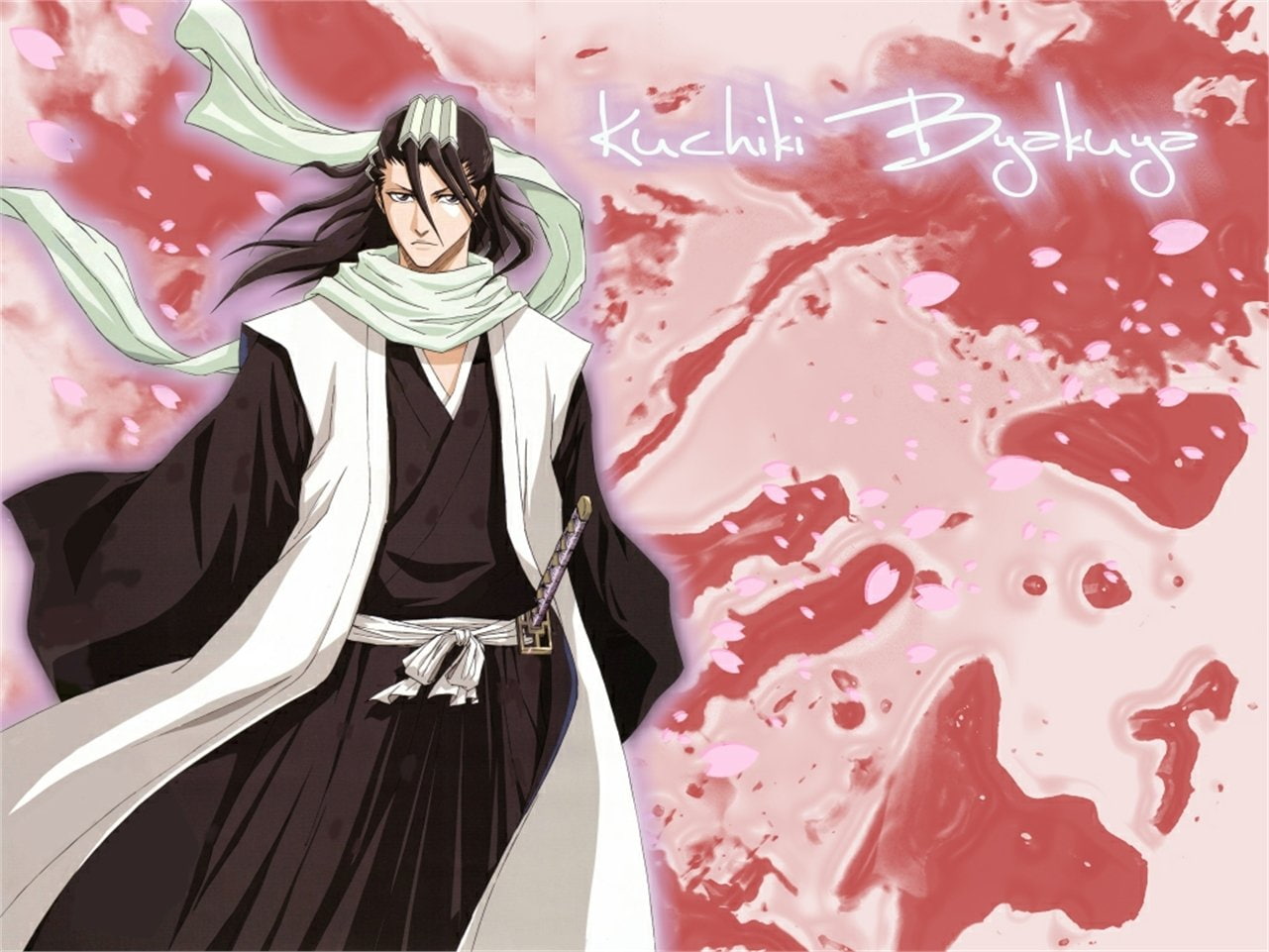Byakuya Kuchiki, Bleach, 720P, HD Wallpaper