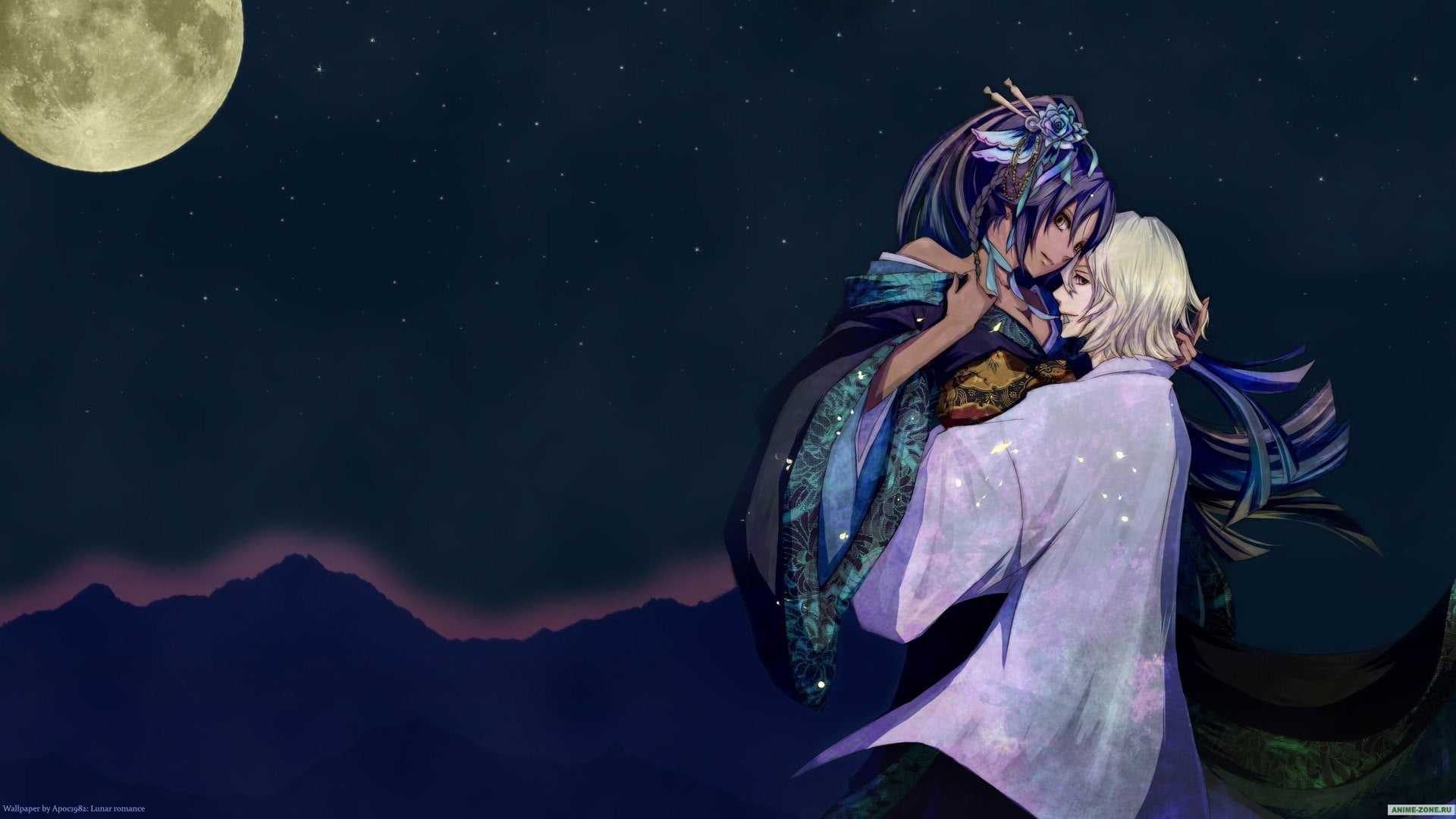 adult, 1080P, digital, long hair, Bleach, hairstyle, mountain, hair, women, sky, Shihouin Yoruichi, anime, digital composite, beautiful woman, HD Wallpaper