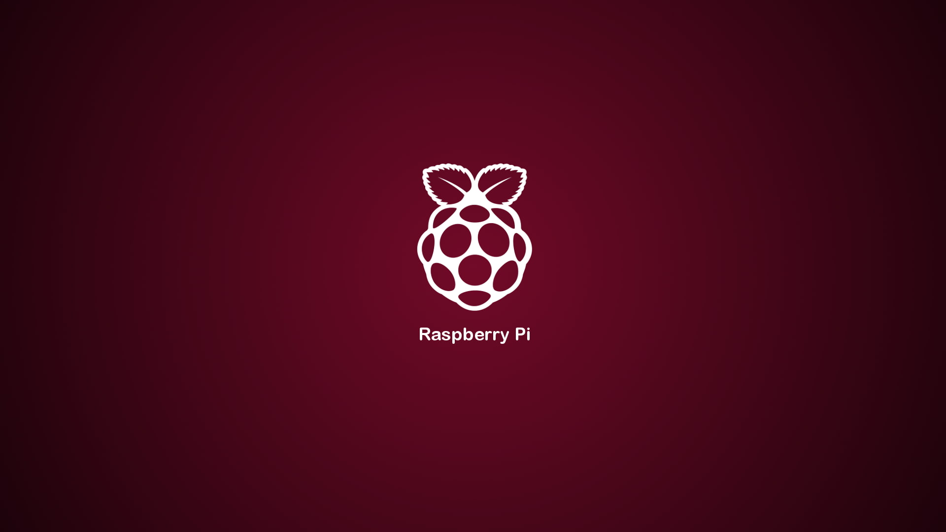 1080P, minimalism, red background, Rasberry Pi, fruit, Linux, HD Wallpaper