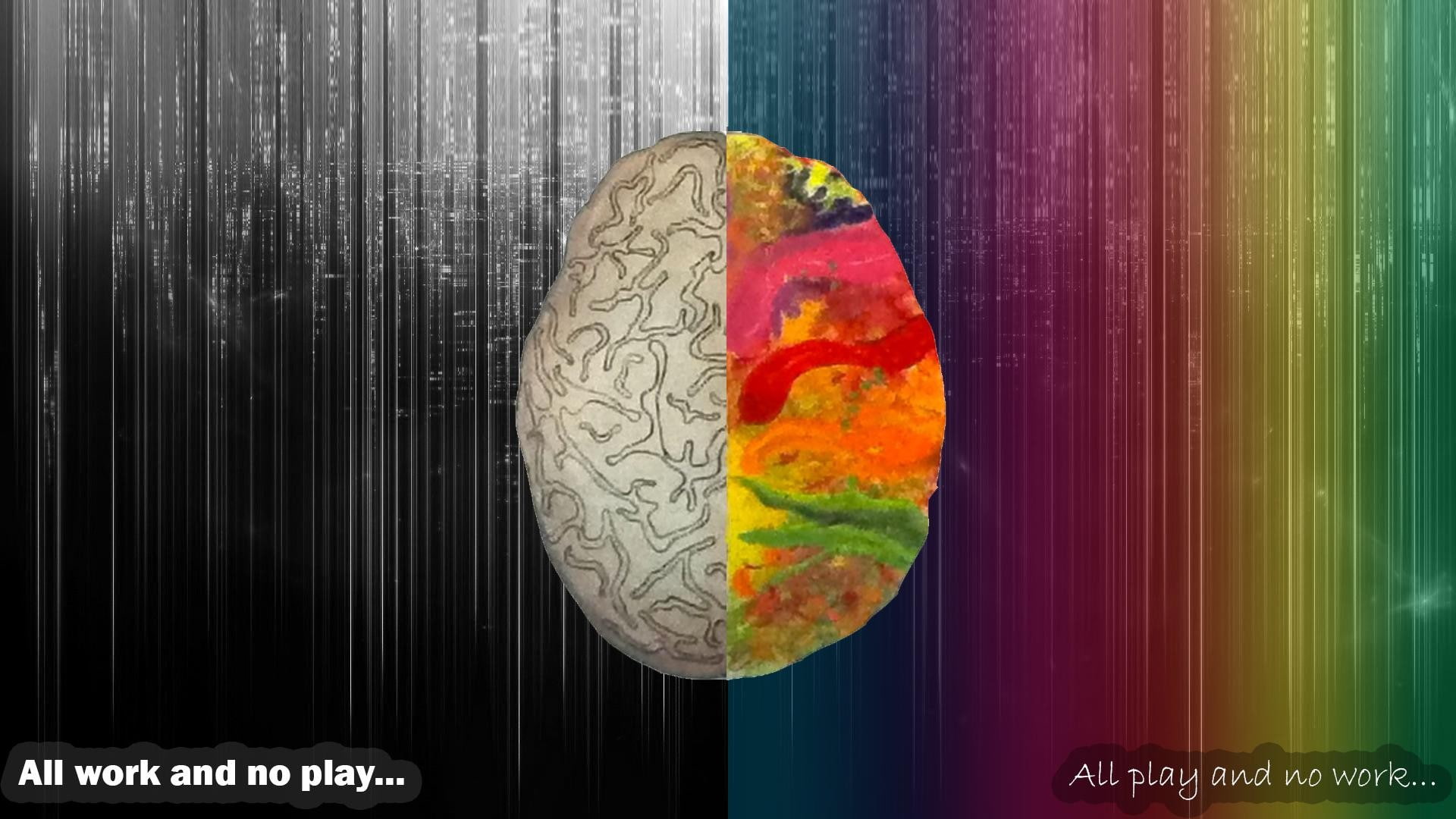 brain, colorful, 1080P, people, black, red, nd, printed, picture, HD Wallpaper