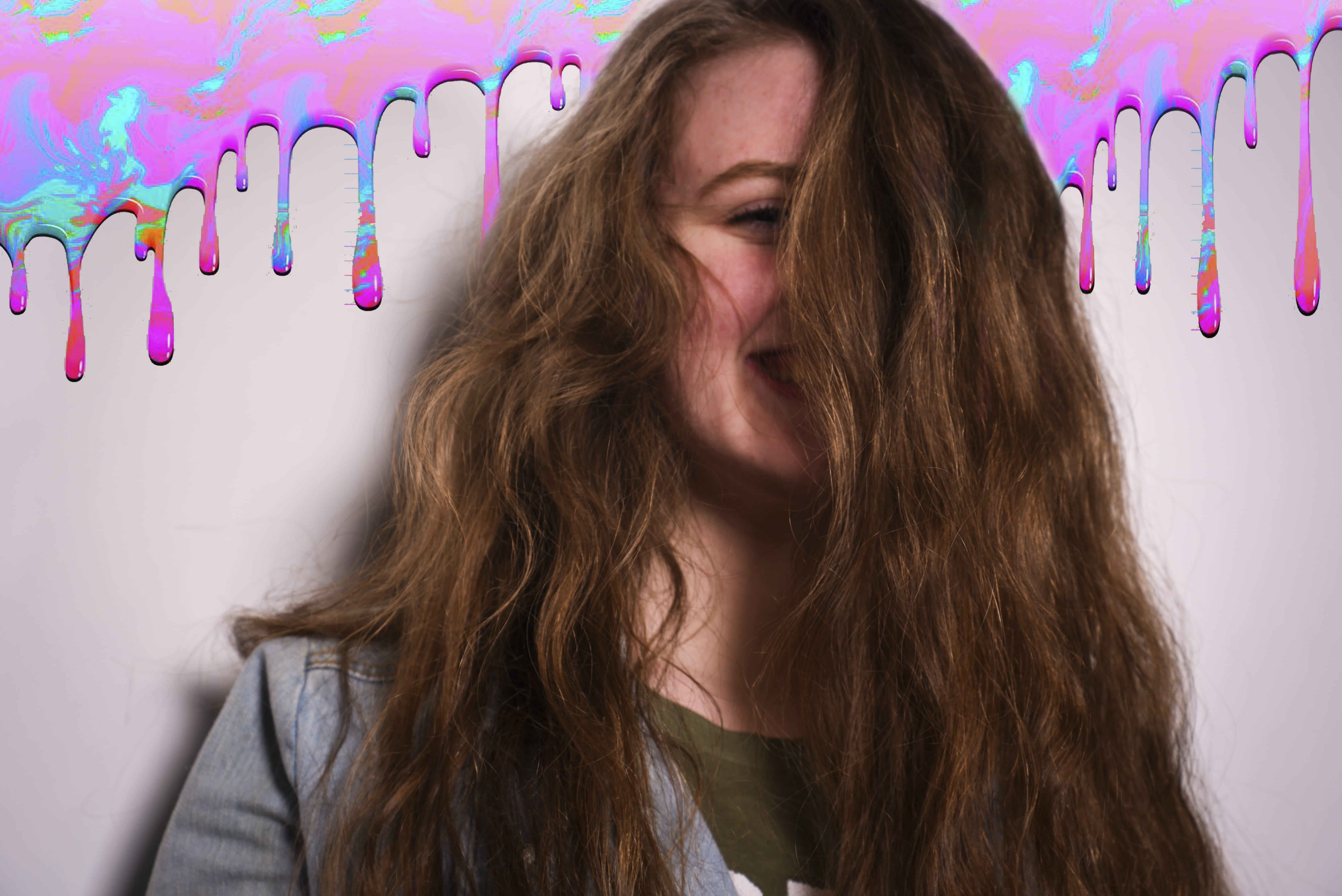 white, summer, black, 5K, hairstyle, blue, young adult, front view, pink, young women, laugh, long hair, hair, indoors, purple, headshot, beauty, standing, HD Wallpaper