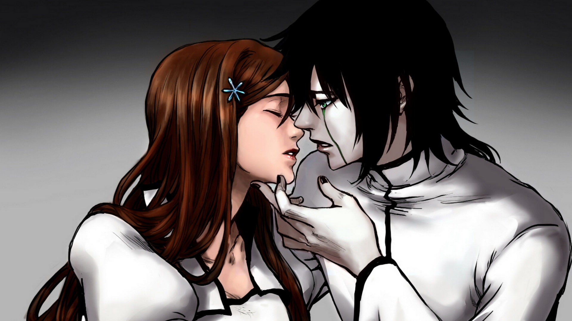 1080P, Bleach, Orihime Inoue, Ulquiorra Cifer, HD Wallpaper