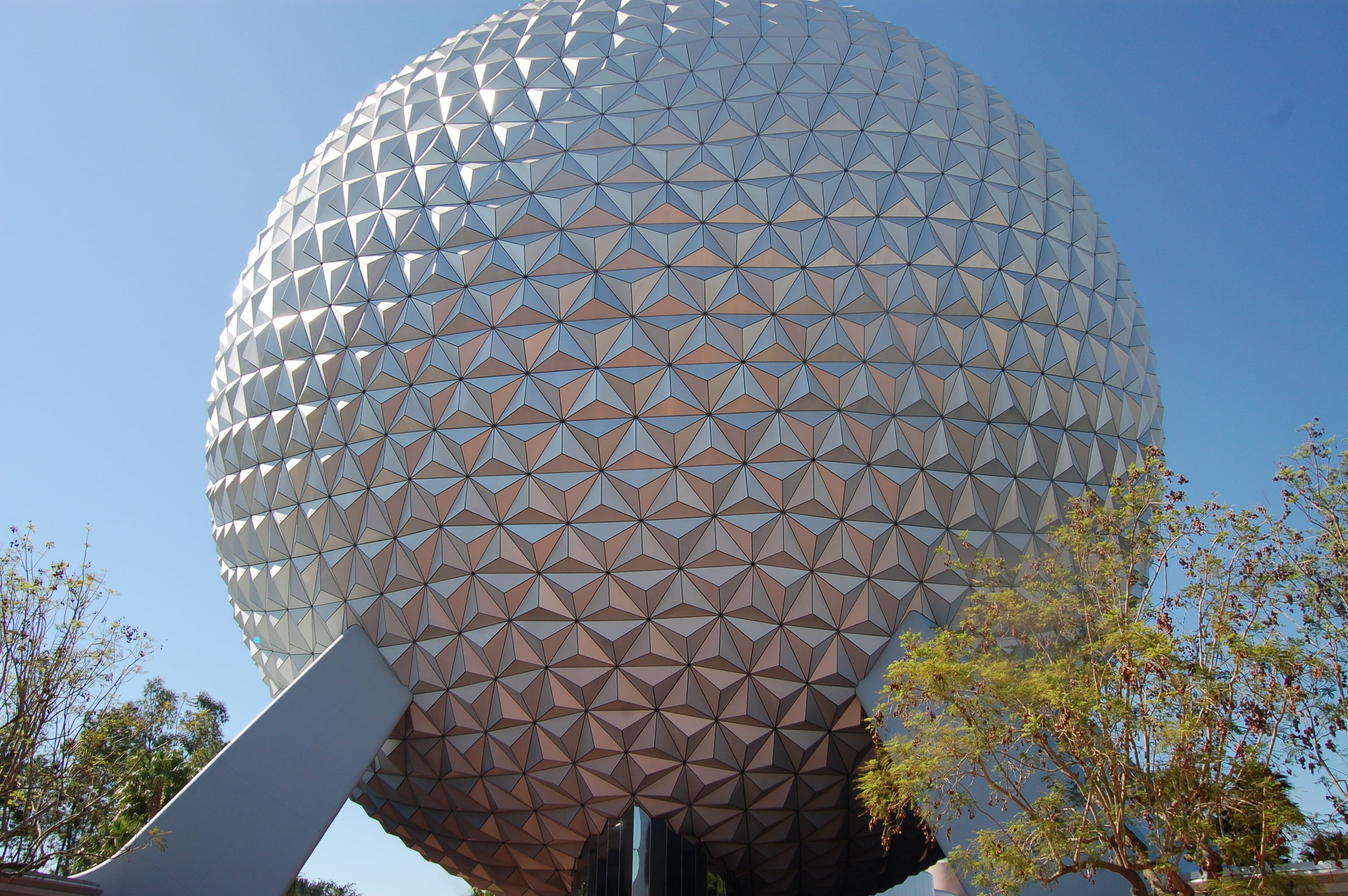 travel destinations, modern, outdoors, vacation, infrastructure, technology, plant, sunlight, built structure, nature, building, city, round, florida, architecture, HD Wallpaper