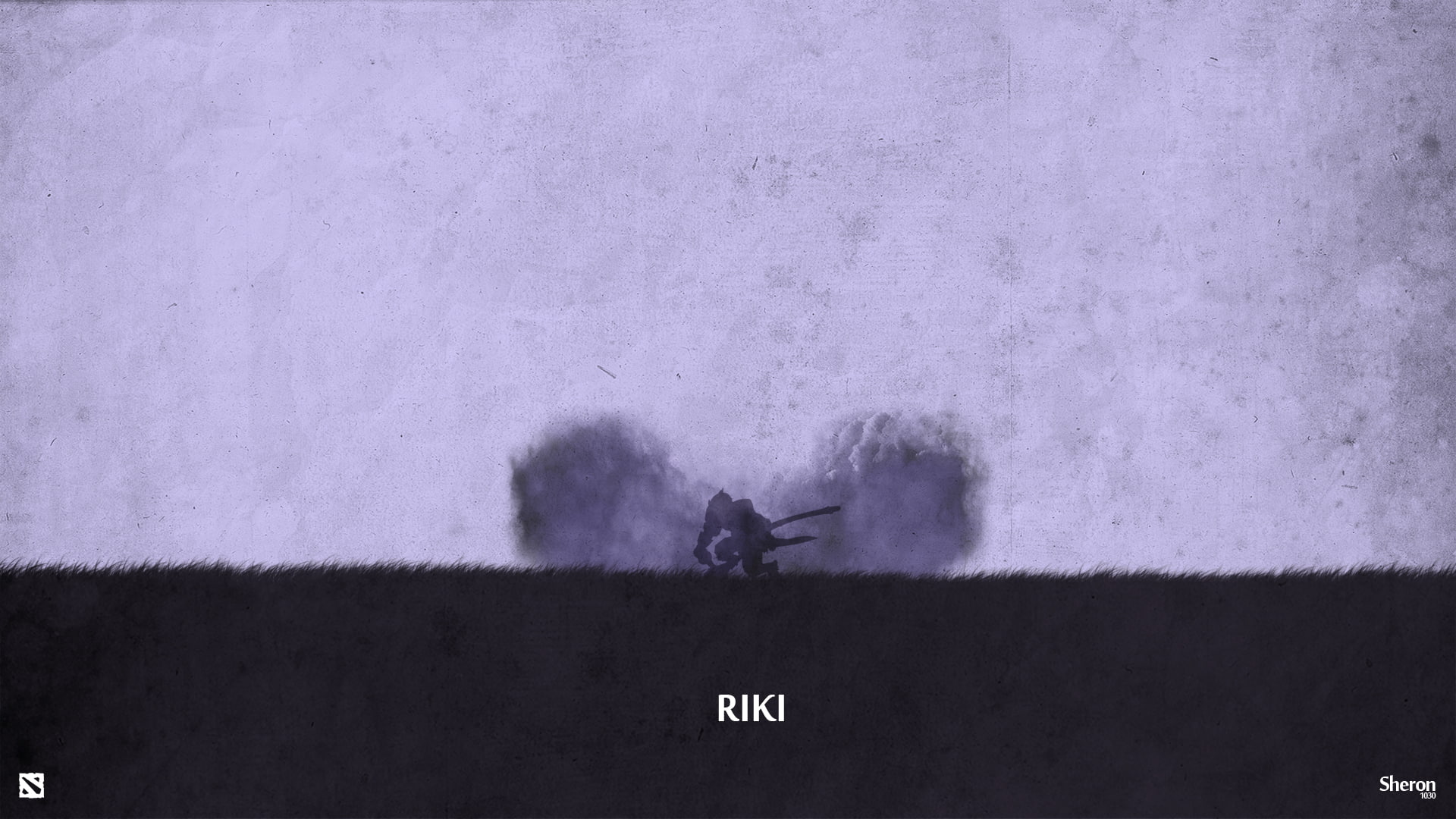 valve, minimalism, 1080P, smoke, stealth assassin, dota 2, sheron1030, riki, HD Wallpaper
