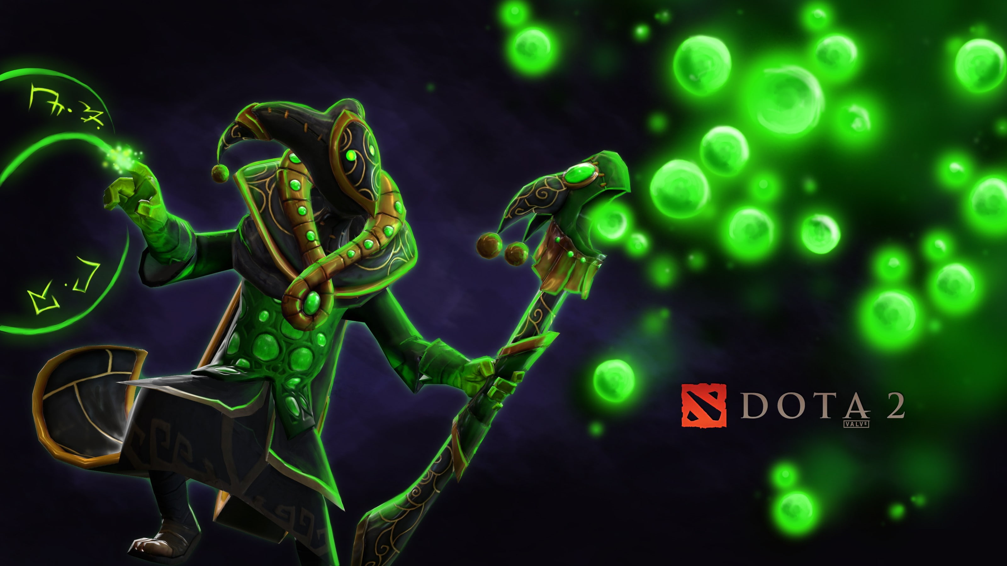 video games, representation, green color, text, Rubick, animal, art and craft, light - natural phenomenon, animal representation, illuminated, studio shot, HD Wallpaper
