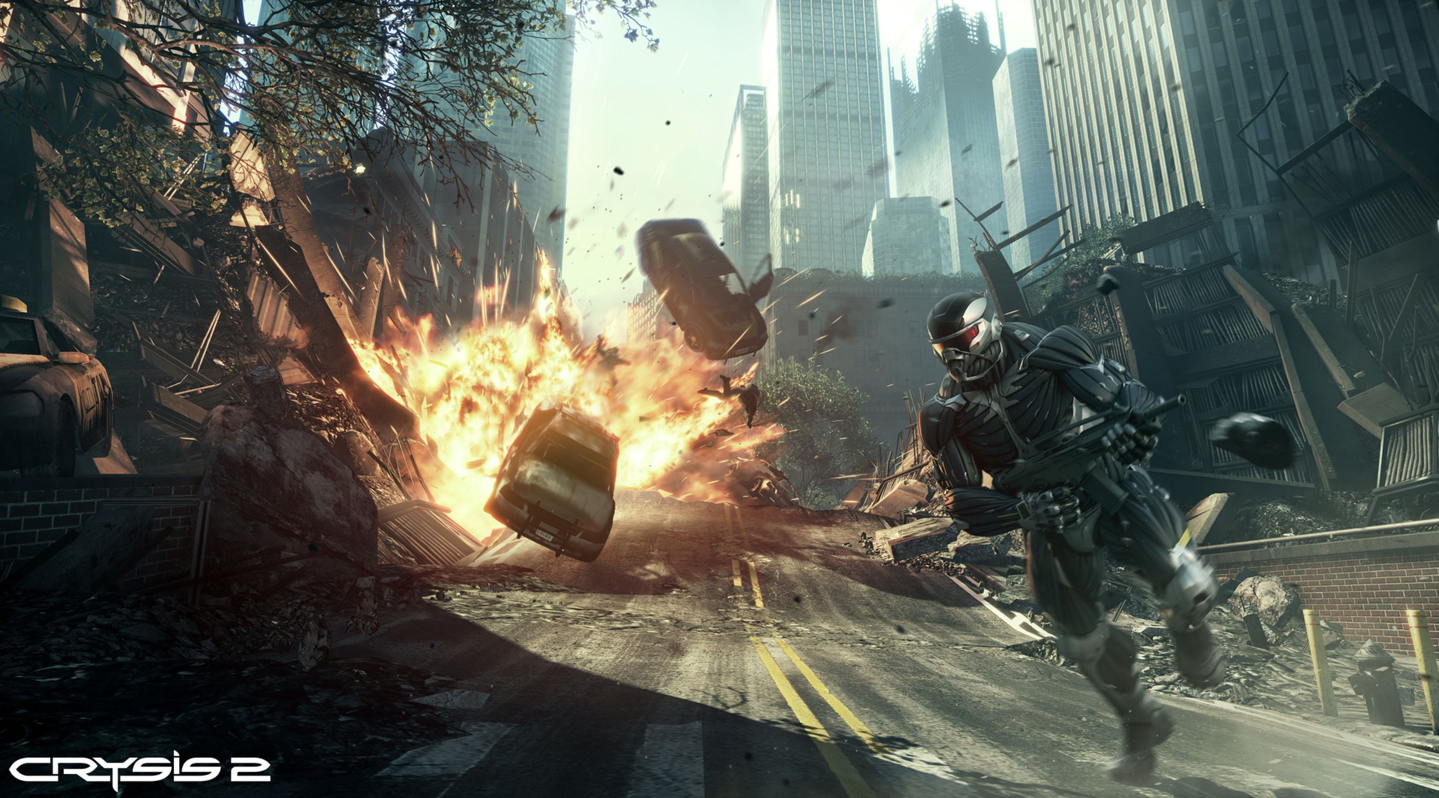 the explosion, danger, heat - Temperature, crysis 2, protective Mask - Workwear, uniform, war, digital, police Force, terrorism, people, sign, outdoors, HD Wallpaper