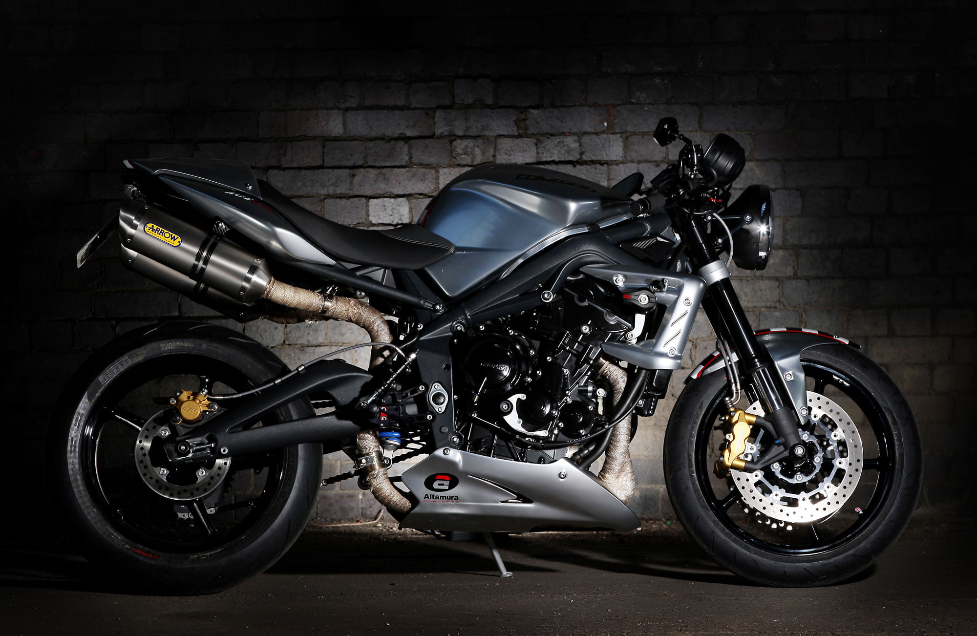 triumph, 1080P, 2012, special, street, 675cr, ace, triple, HD Wallpaper