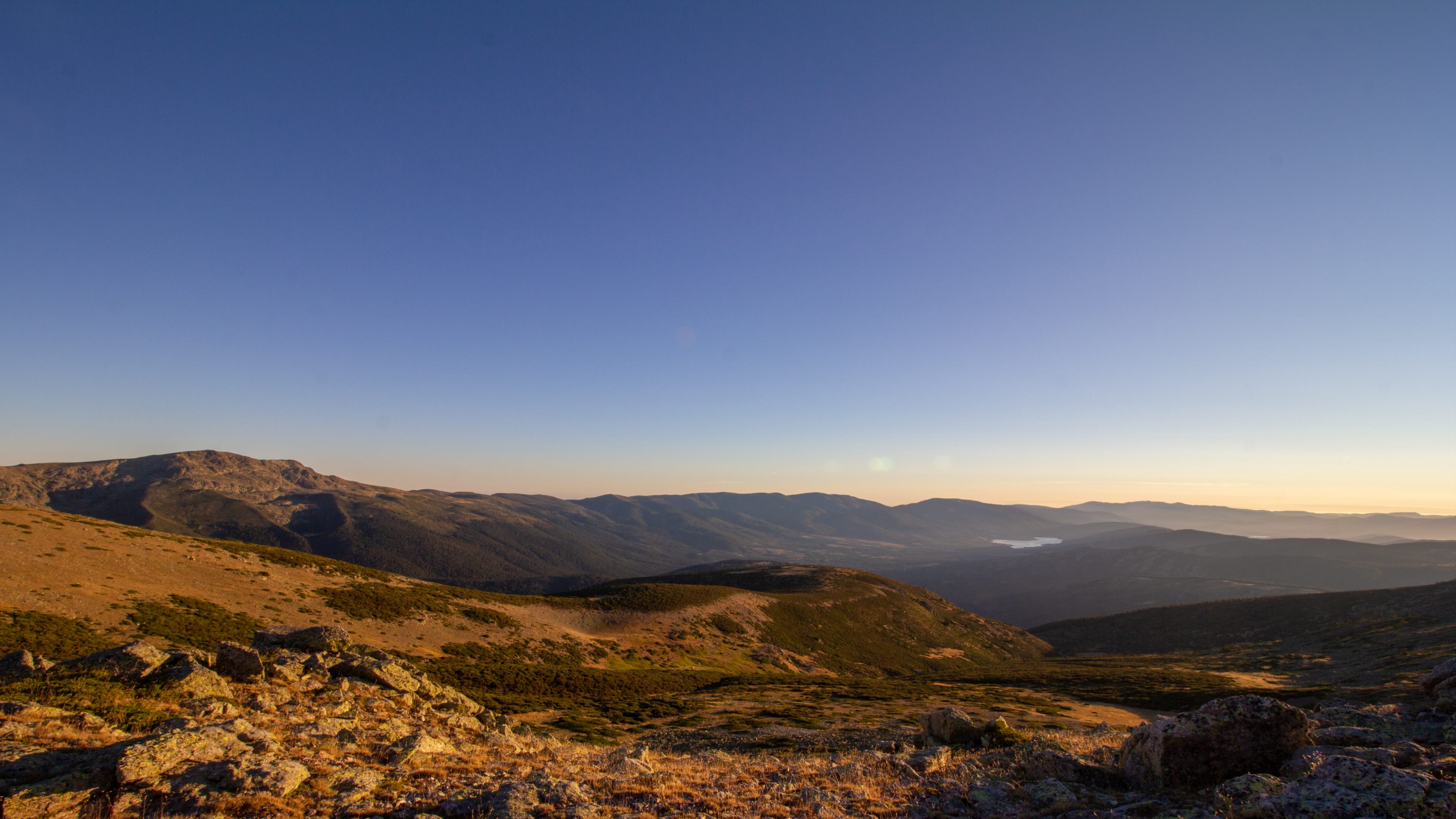 morcuera, non-urban scene, mountain range, copy space, clear, guadarrama, no people, dawn, nature, idyllic, navacerrada, 10mm, tranquility, sky, 4K, environment, HD Wallpaper