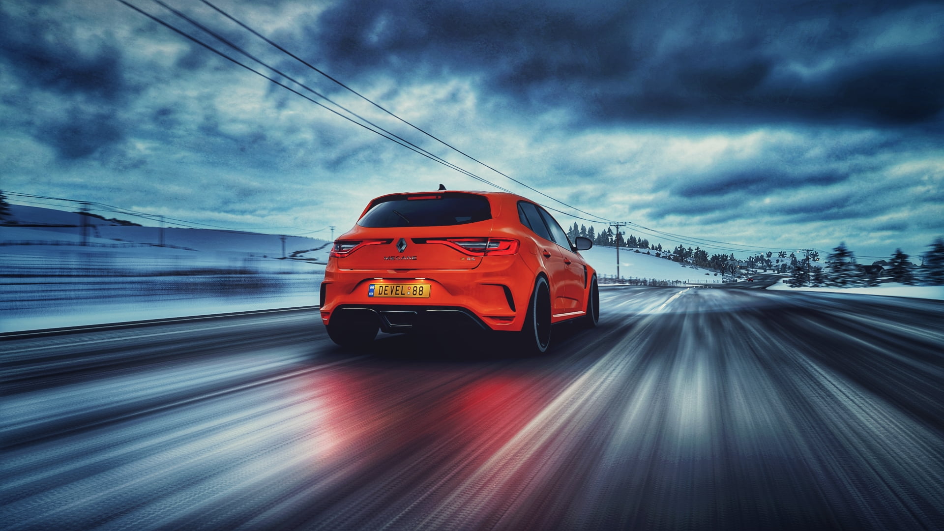 Renault, megane rs, car, 1080P, Renault Megane RS, Forza Horizon 4, HD Wallpaper