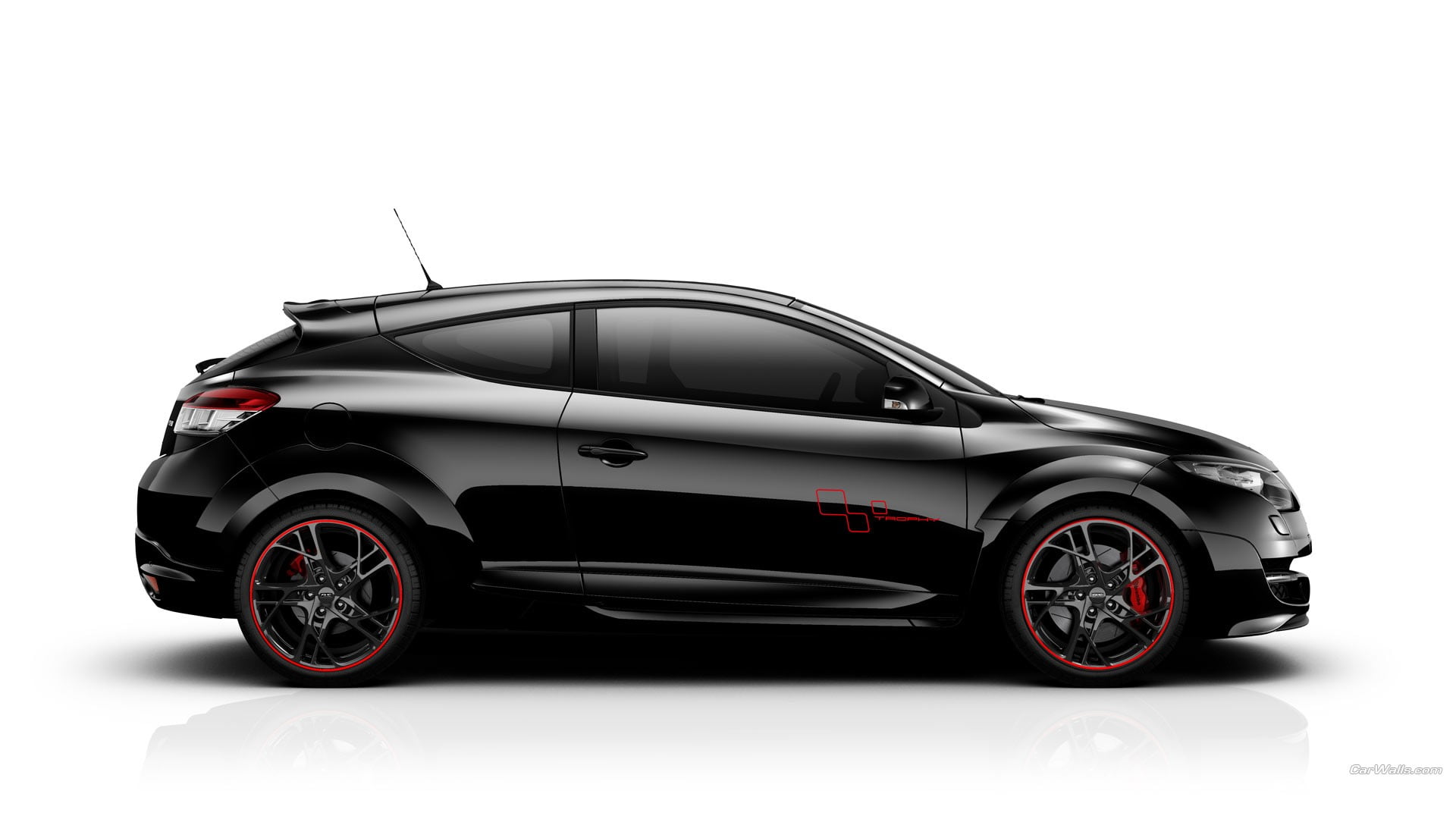 Renault Megane RS, sports car, mode of transportation, copy space, retro styled, studio shot, wheel, white background, metal, silver colored, car, travel, HD Wallpaper