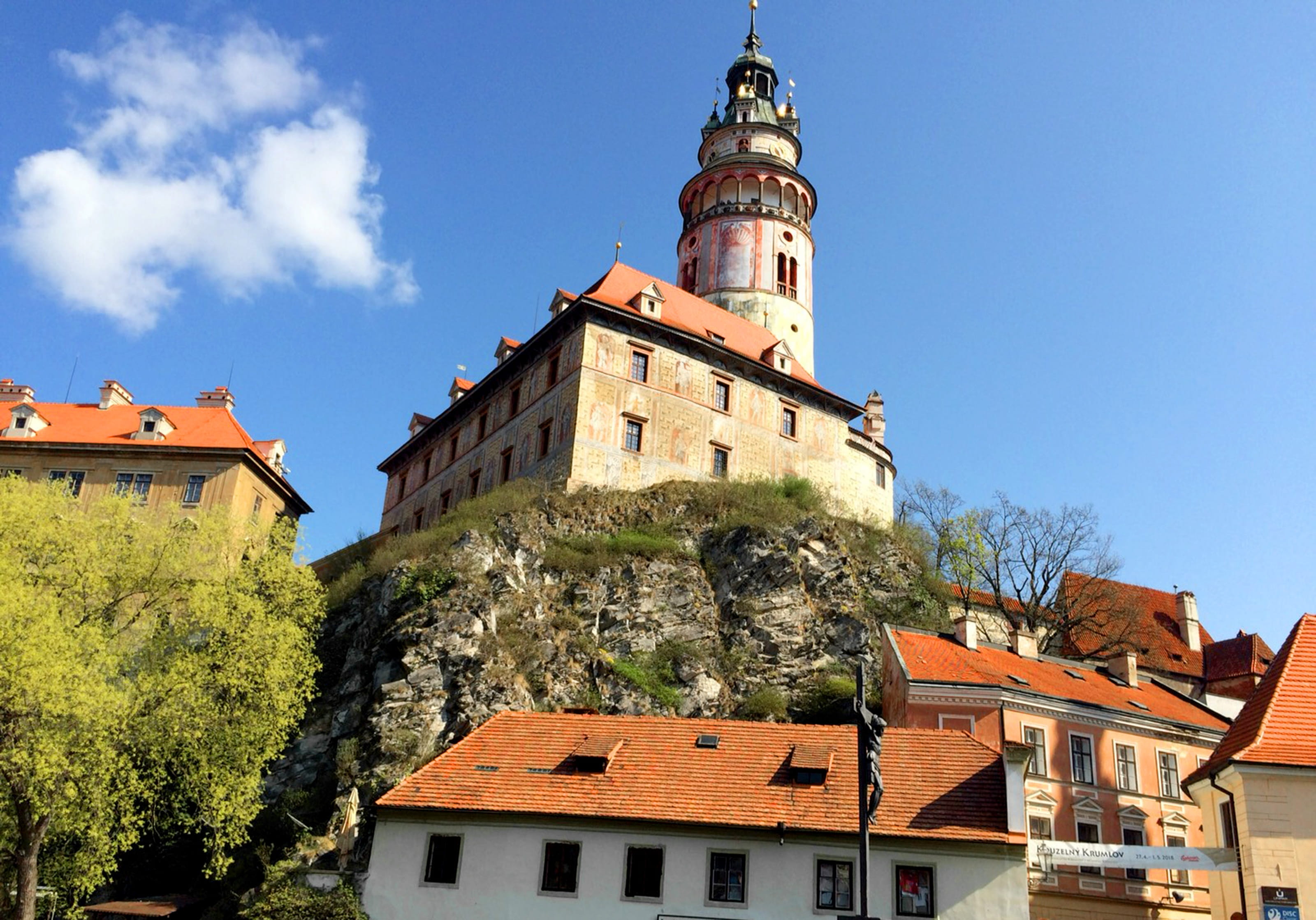 history, built structure, architecture, no people, castle, outdoors, sheikh, tower, sky, tree, day, place of worship, plant, cesky krumlov, low angle view, HD Wallpaper
