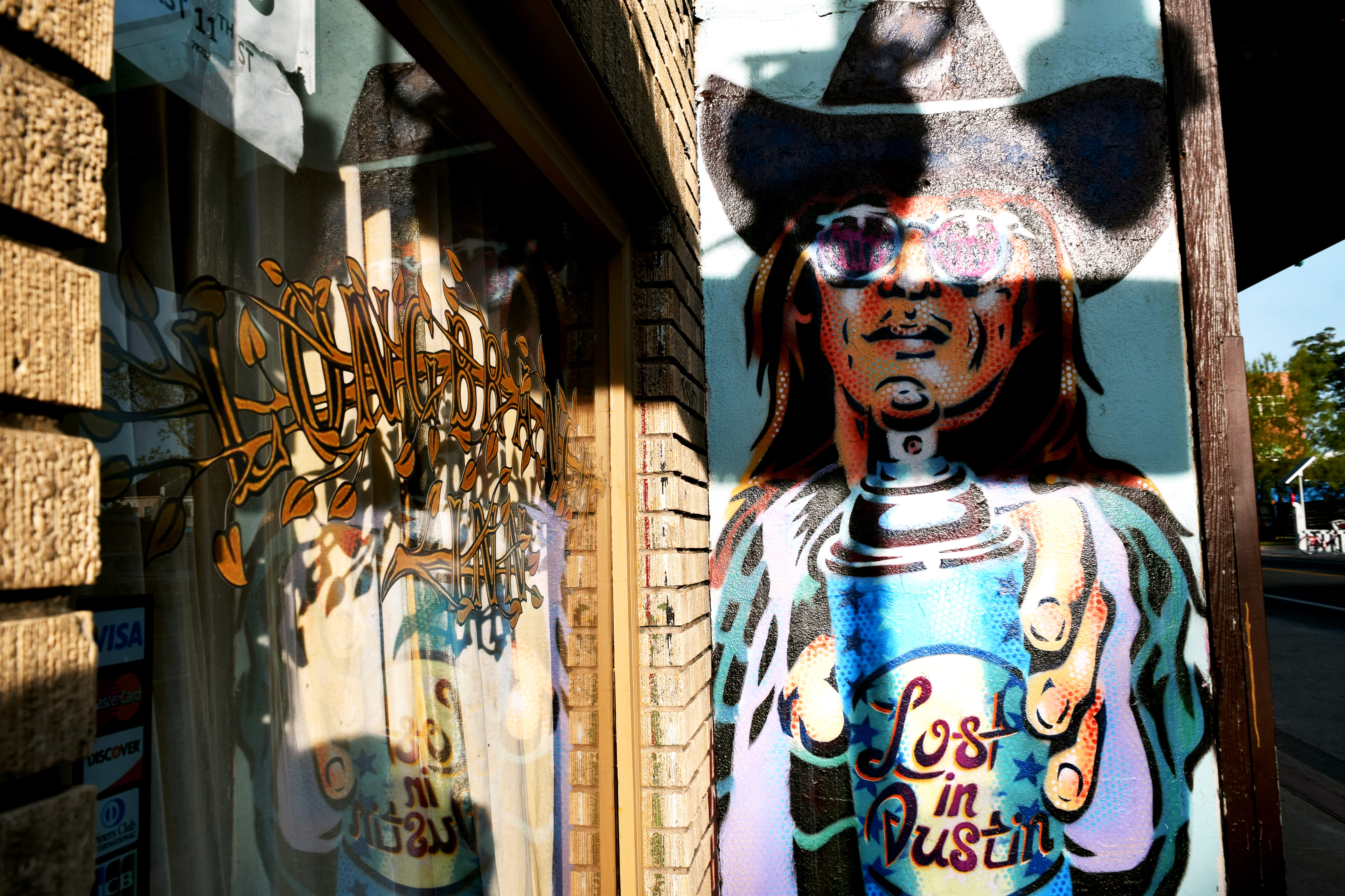 austin, graffiti, sculpture, united states, urban, multi colored, travel, 5K, retail, female likeness, colorful, downtown, america, community, streetart, HD Wallpaper