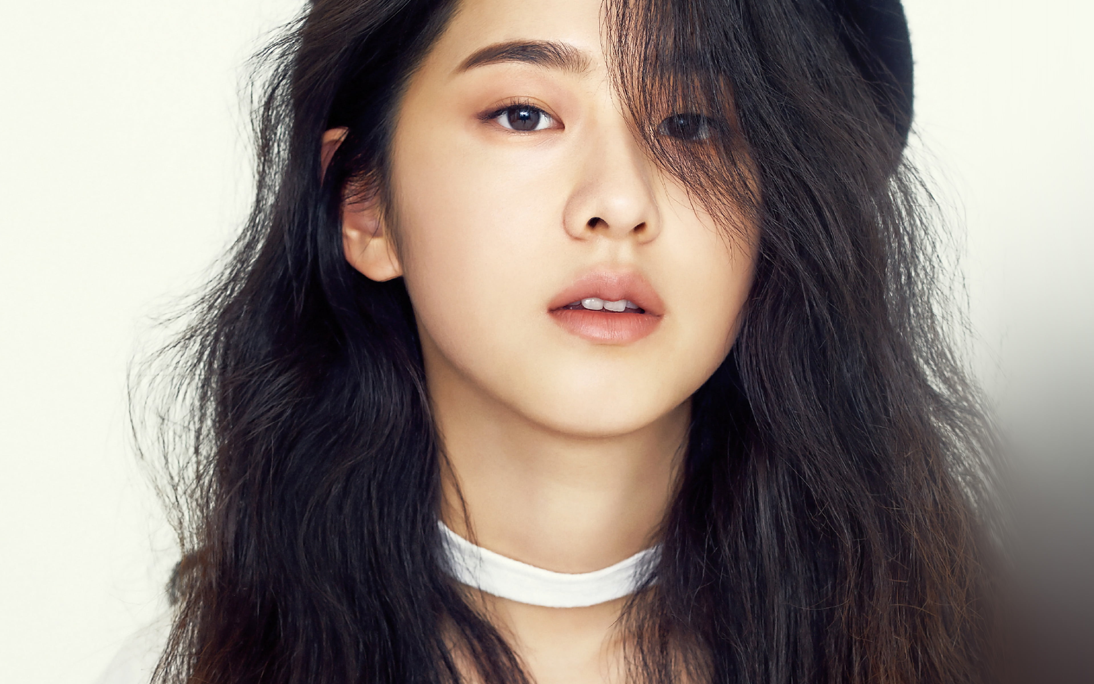 one person, teenager, kpop, small, girl, cute, young adult, headshot, human body part, looking at camera, front view, adult, contemplation, close-up, portrait, HD Wallpaper