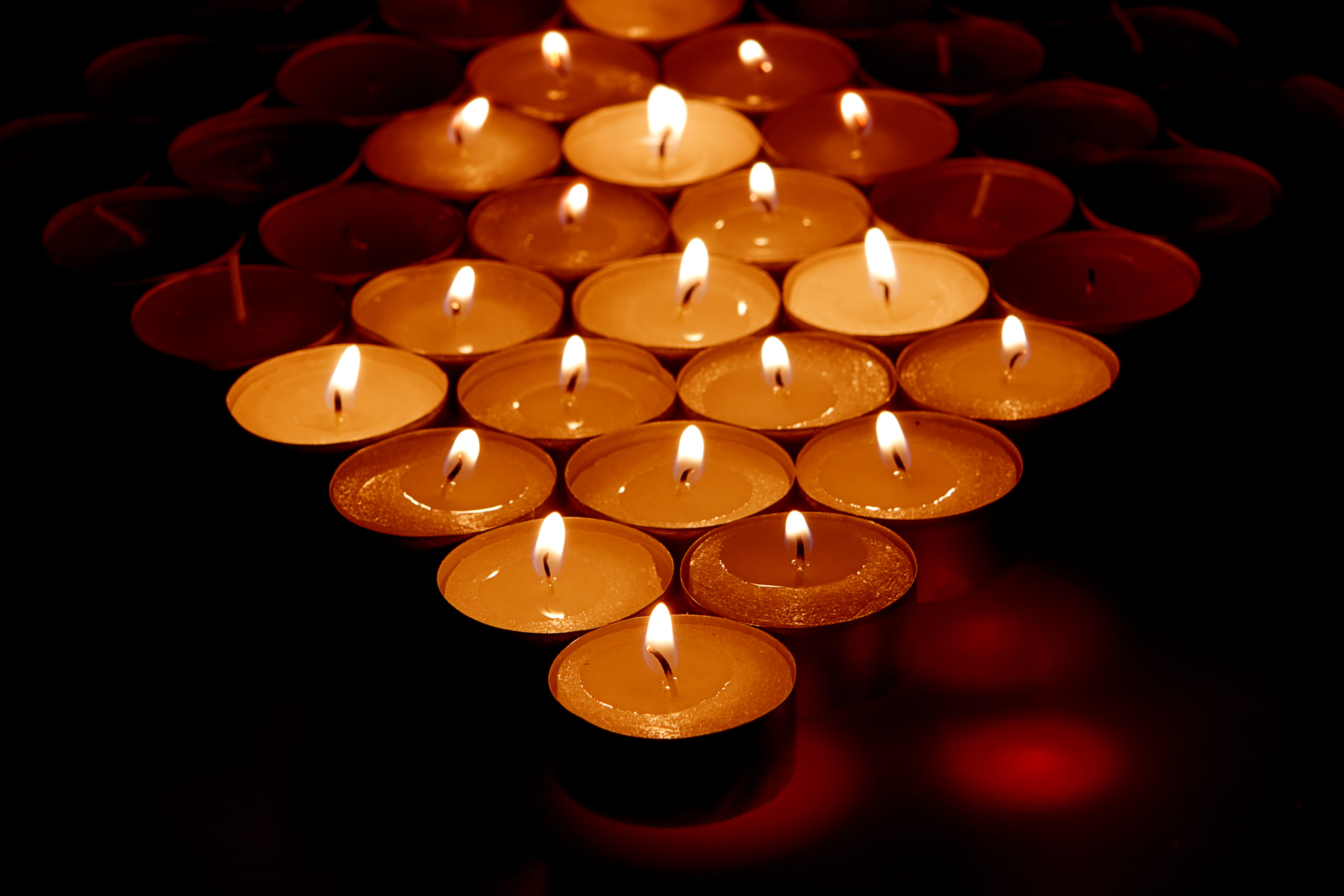 year, tea light, cheerful, anniversary, fire, fun, 4K, event, commemorate, party, flame, electricity, wax, close-up, hot, birthday, colourful, orange, HD Wallpaper