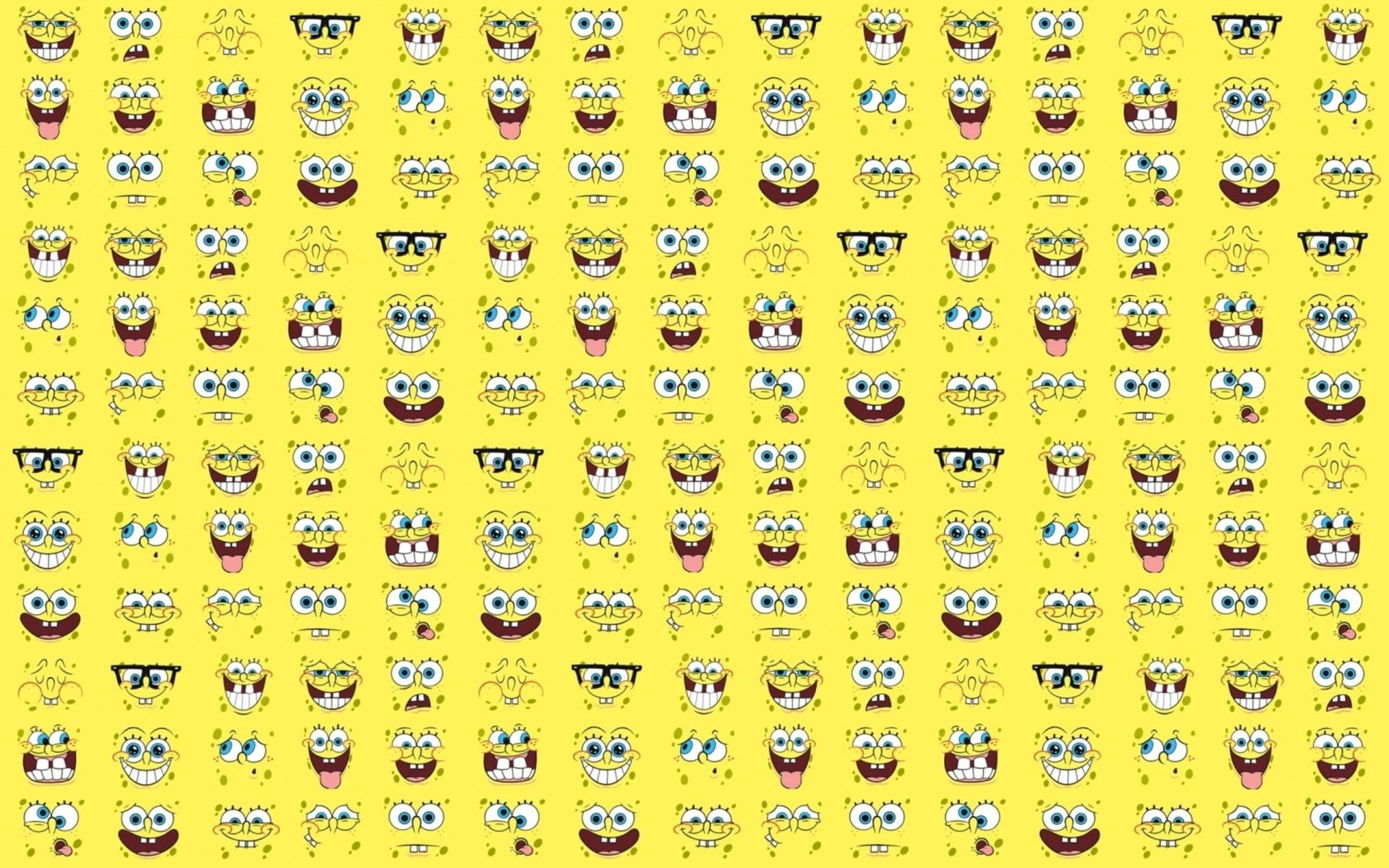 close-up, in a row, arrangement, 1080P, Spongebob Squarepants, pattern, full frame, number, communication, side by side, indoors, multi colored, squarepants, HD Wallpaper