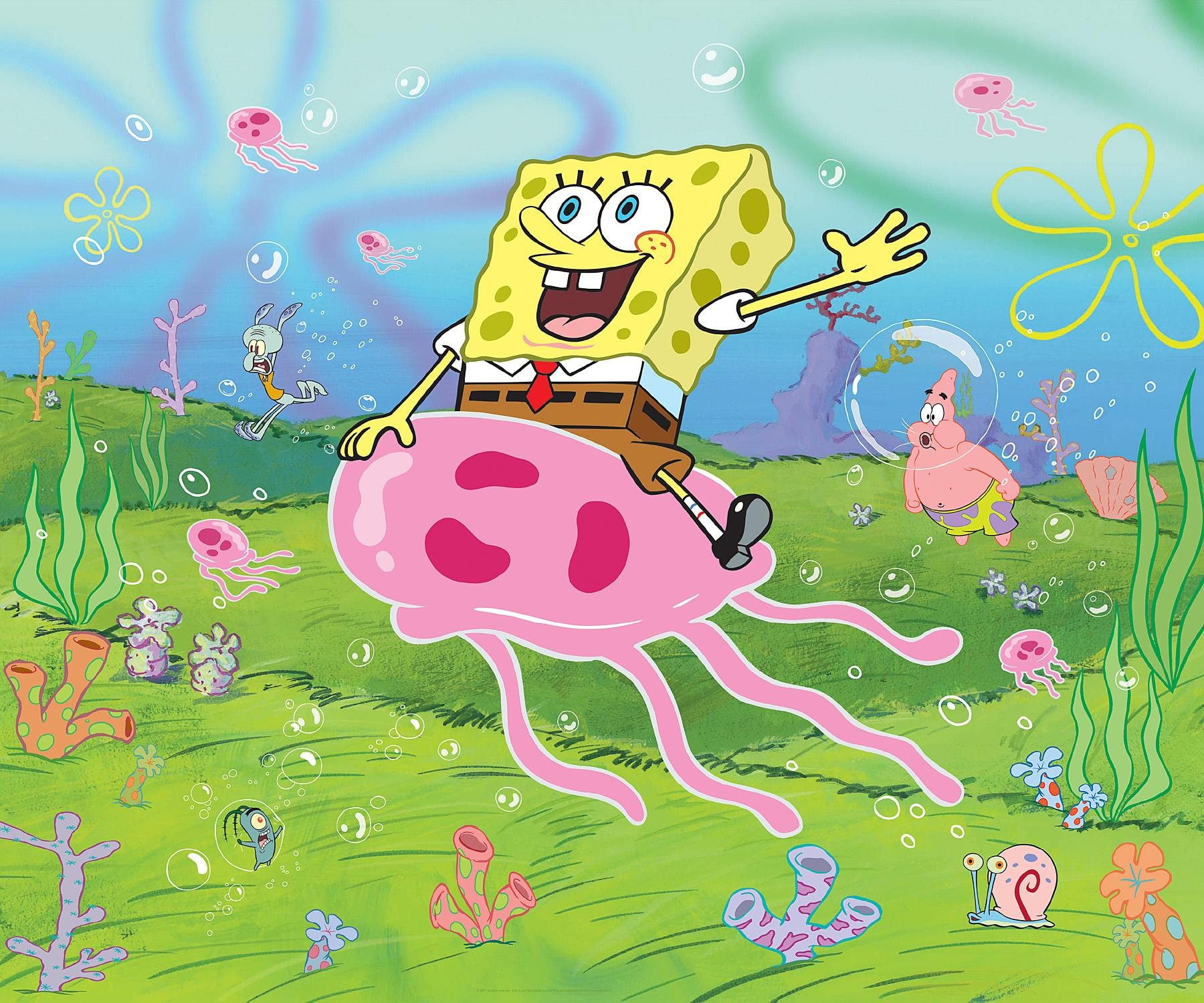 720P, family, spongebob, cartoon, animation, squarepants, HD Wallpaper