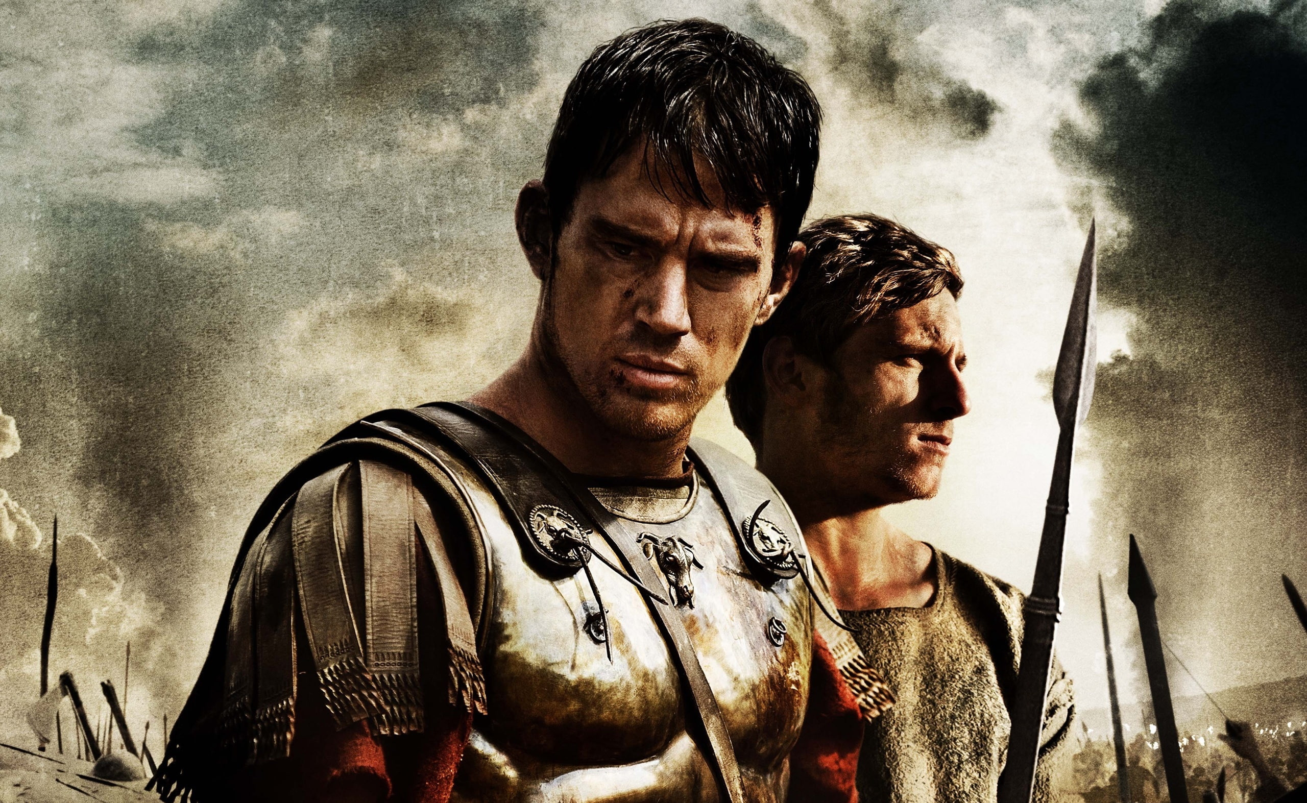 brown, eagle, s, cloud - sky, waist up, headshot, real people, suit, young men, 2K, gladiator, bonding, the eagle 2011 film, two people, lifestyles, men, HD Wallpaper