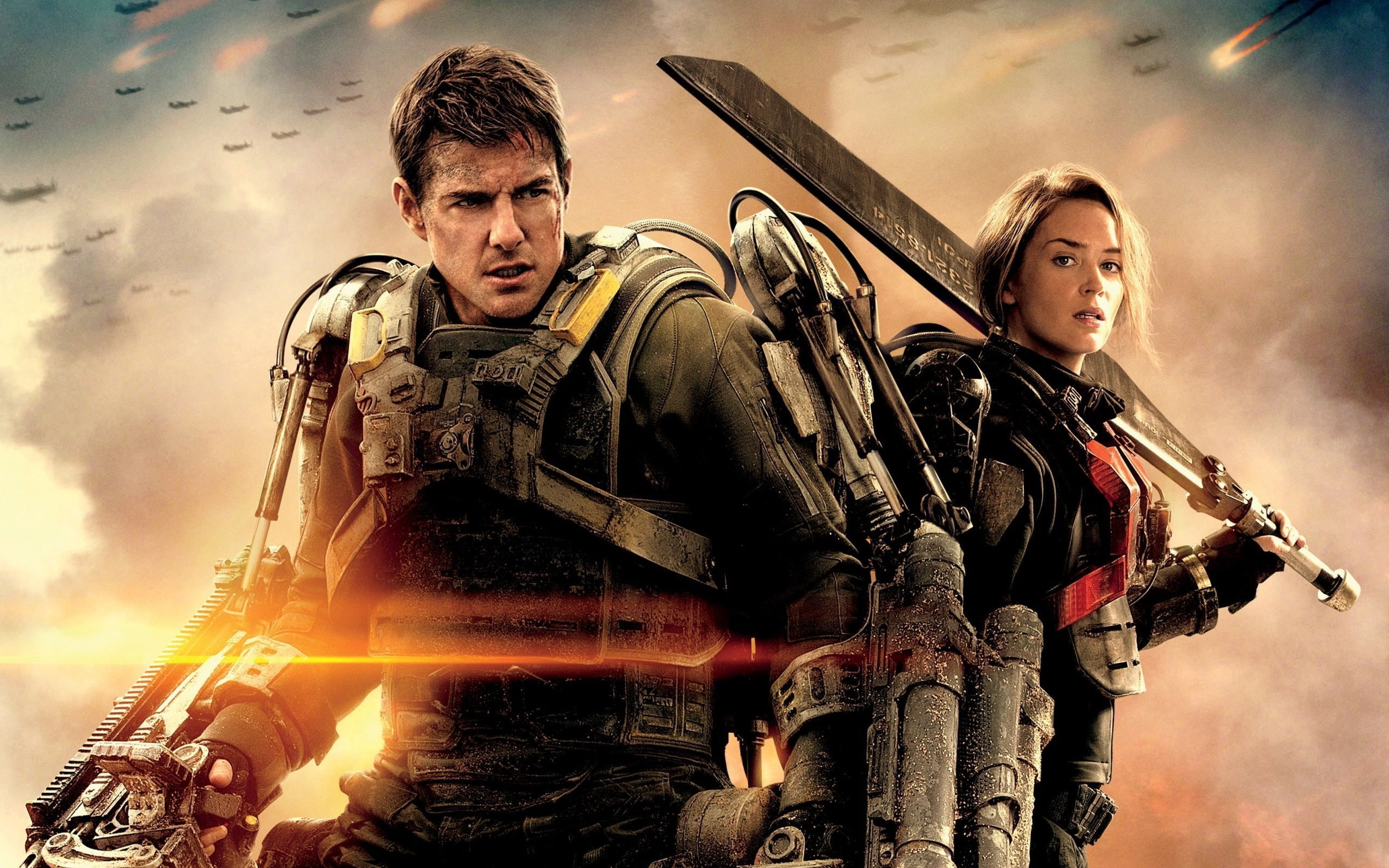 2K, tomorrow, 2014 movies, movies 2014, edge, edge of tomorrow, HD Wallpaper