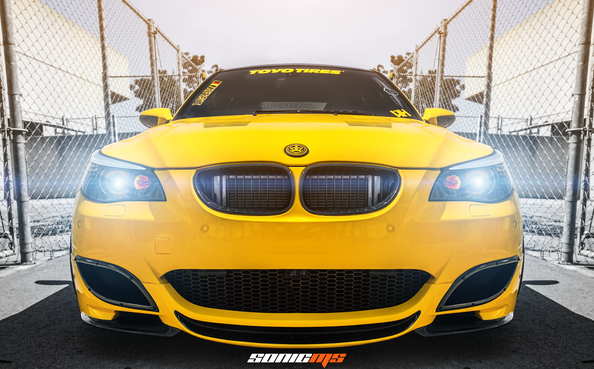 land vehicle, protection, mode of transportation, sunlight, BMW, car, front view, security, tuning, city, day, close-up, rechange, transportation, BMW M5, HD Wallpaper