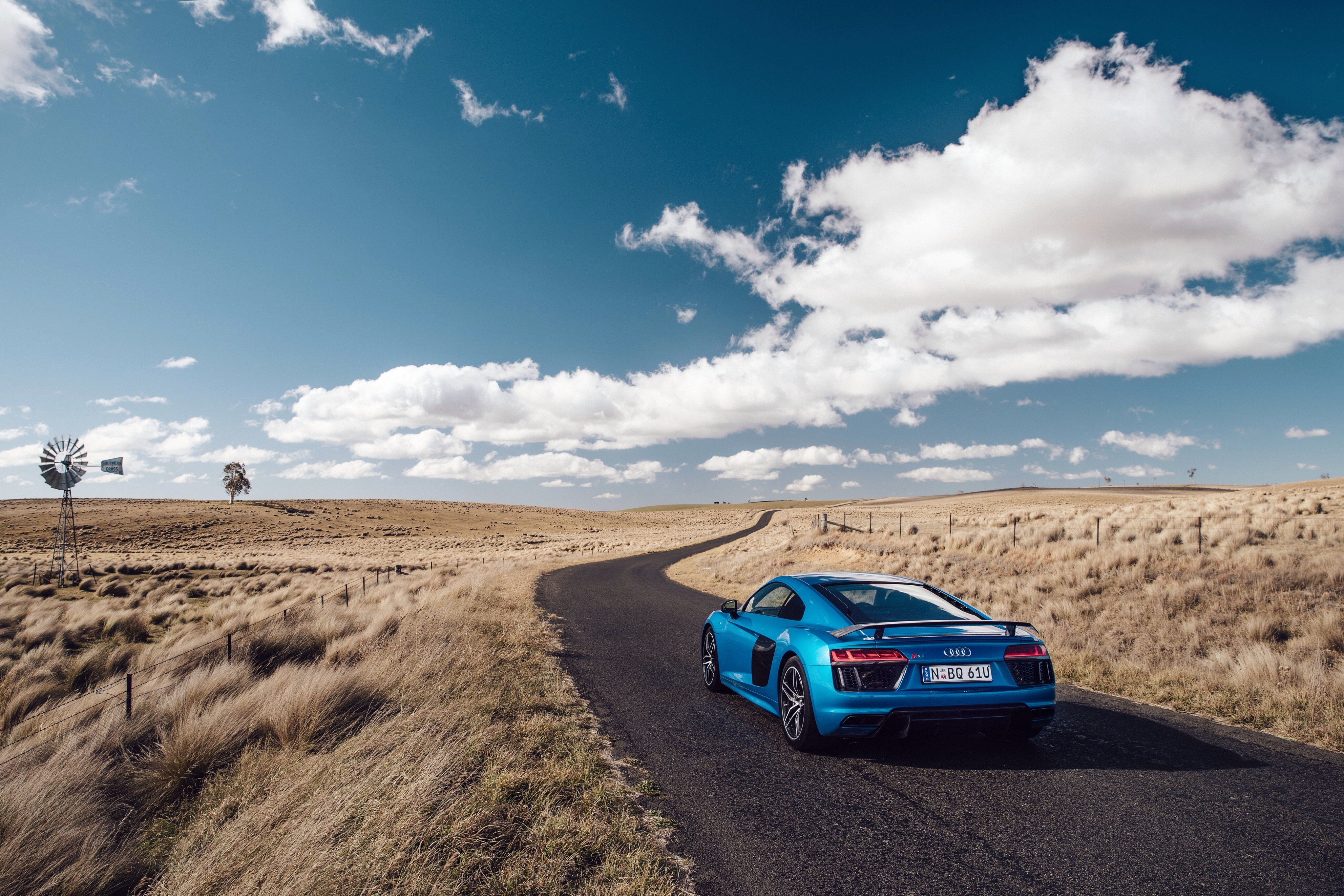 desert, day, r8, scenics, speed, low Profile Tires, sky, people Traveling, transportation, non-Urban Scene, audi, looking At View, rural Scene, road Trip, HD Wallpaper