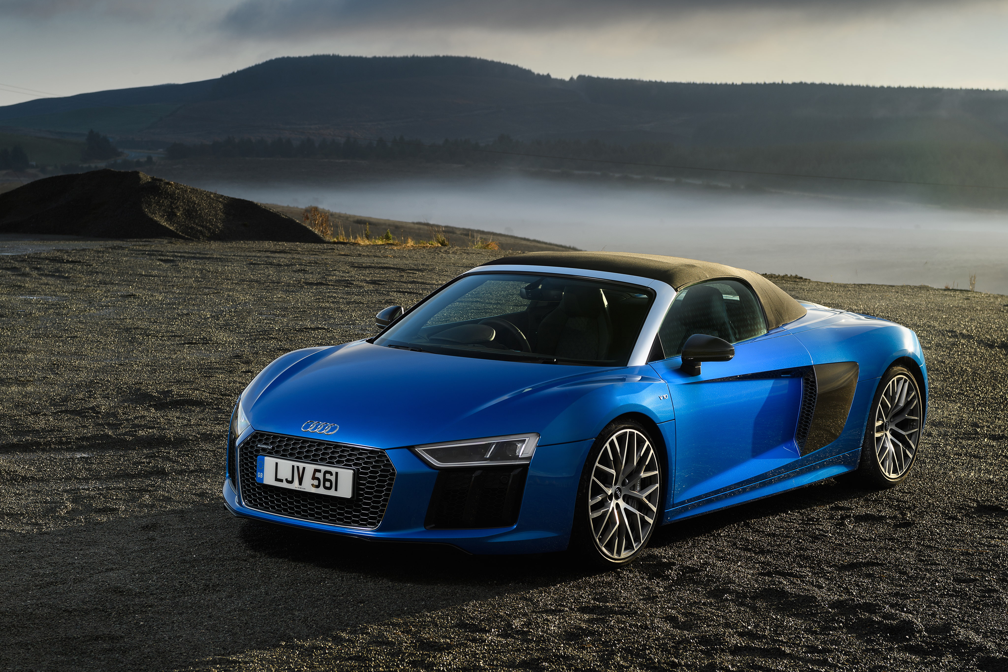 Audi R8 V10 Spyder, 4K, 2017, 4K, HD Wallpaper