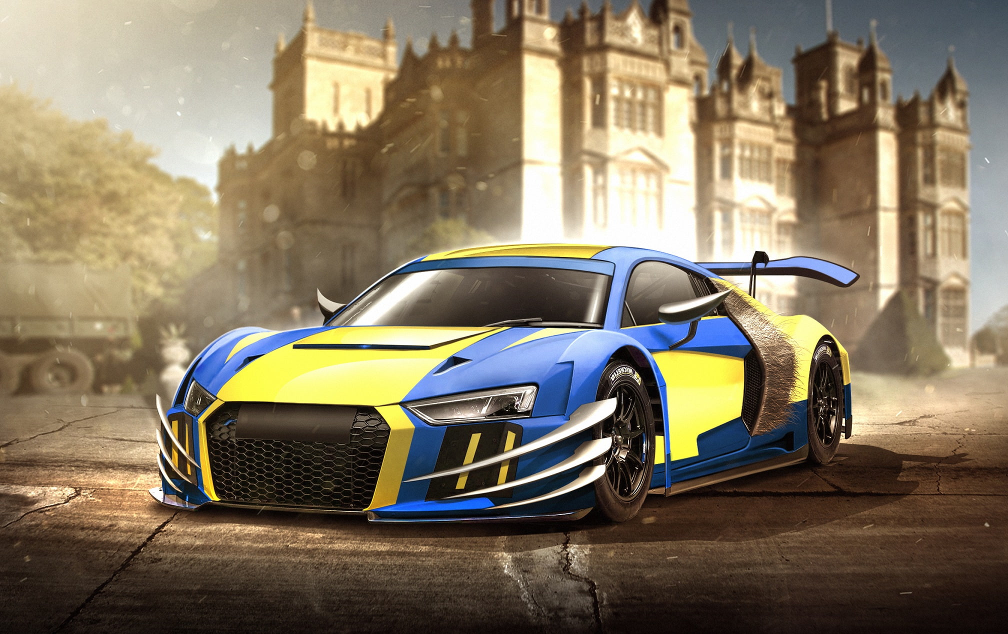 Audi R8 V10 Spyder, 1080P, Wolverine, HD Wallpaper