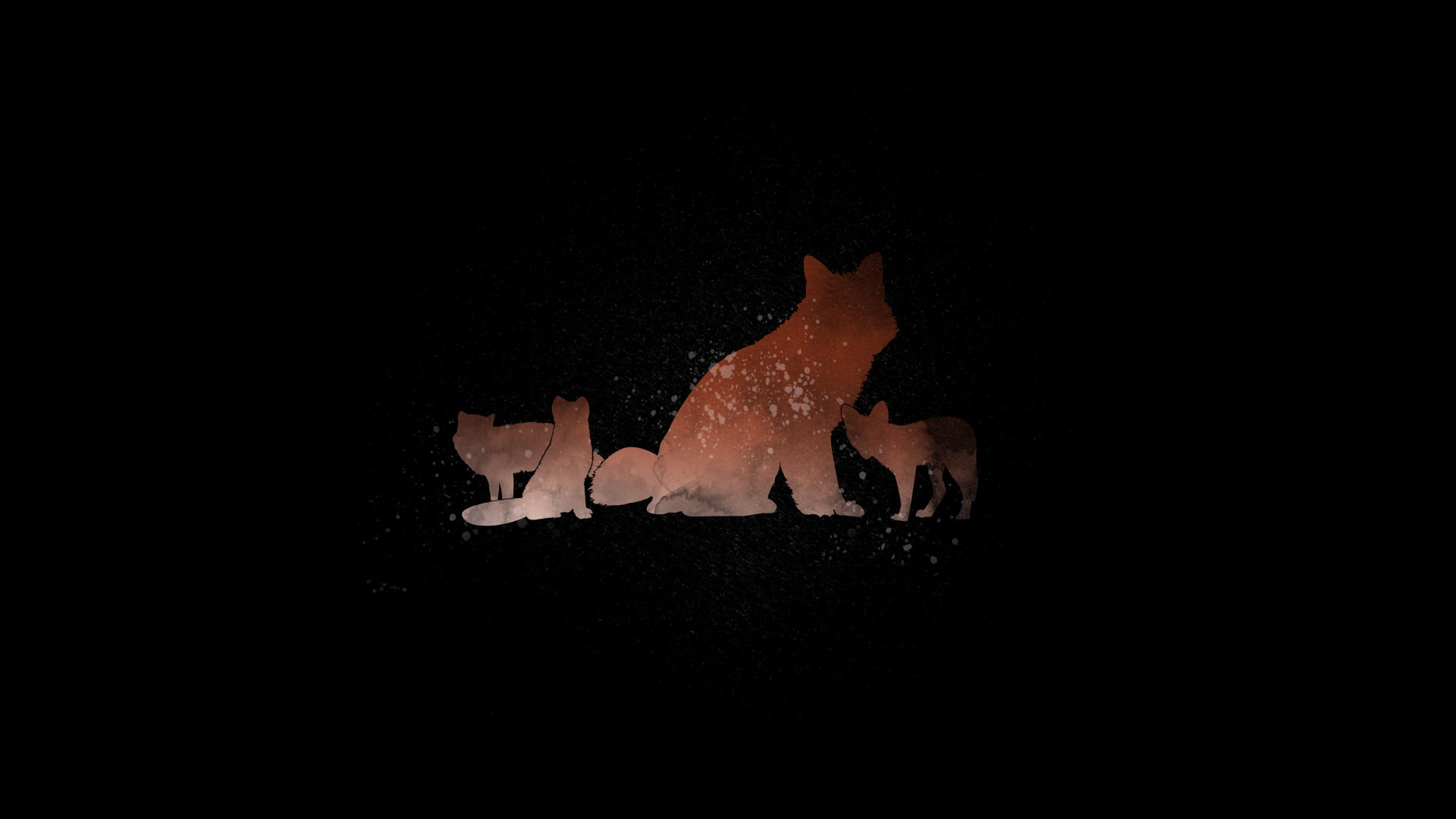 Animal, 1080P, Artistic, Cub, Fox, Baby Animal, Minimalist, HD Wallpaper