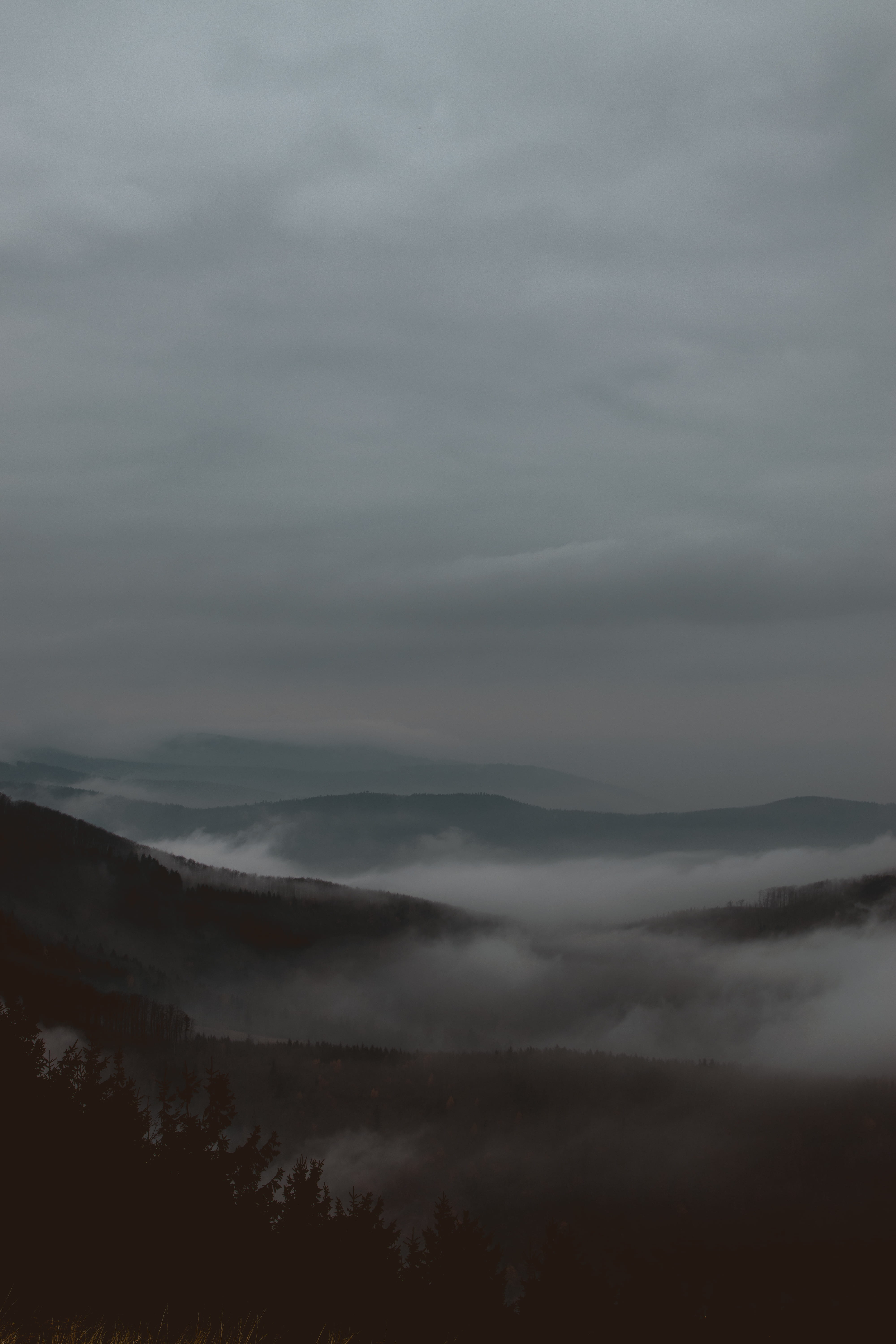 angle, nature, cloud - sky, cloud, mist, storm cloud, pugs, cloudscape, landscape, ominous, 5K, photography, photo, mountain, sky, scenics - nature, fog, Phone HD Wallpaper