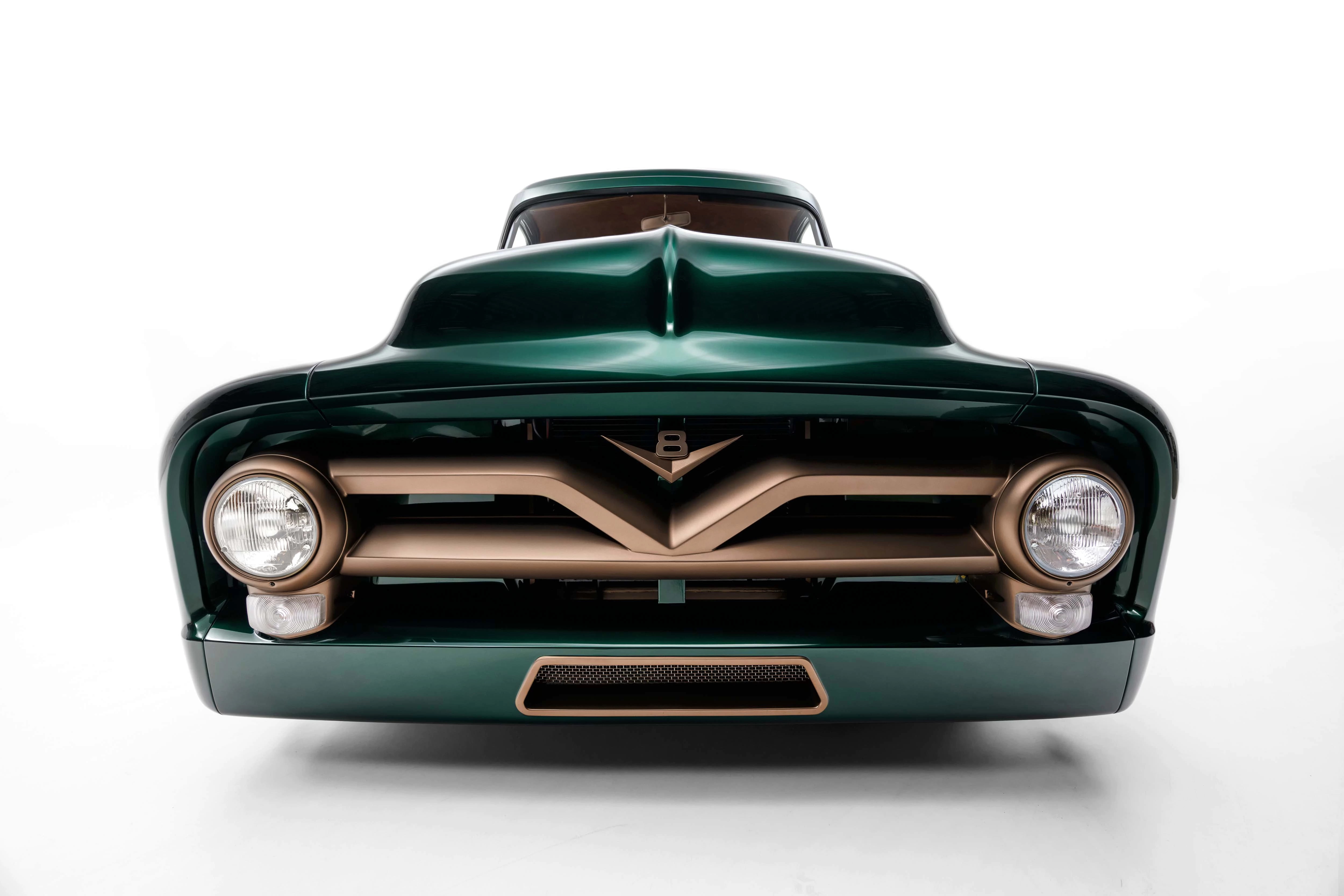 streetrod, hot, auto, vehicle, automobile, rod, f-100, 4K, truck, pickup, f100, hotrod, 1953, ford, custom, HD Wallpaper