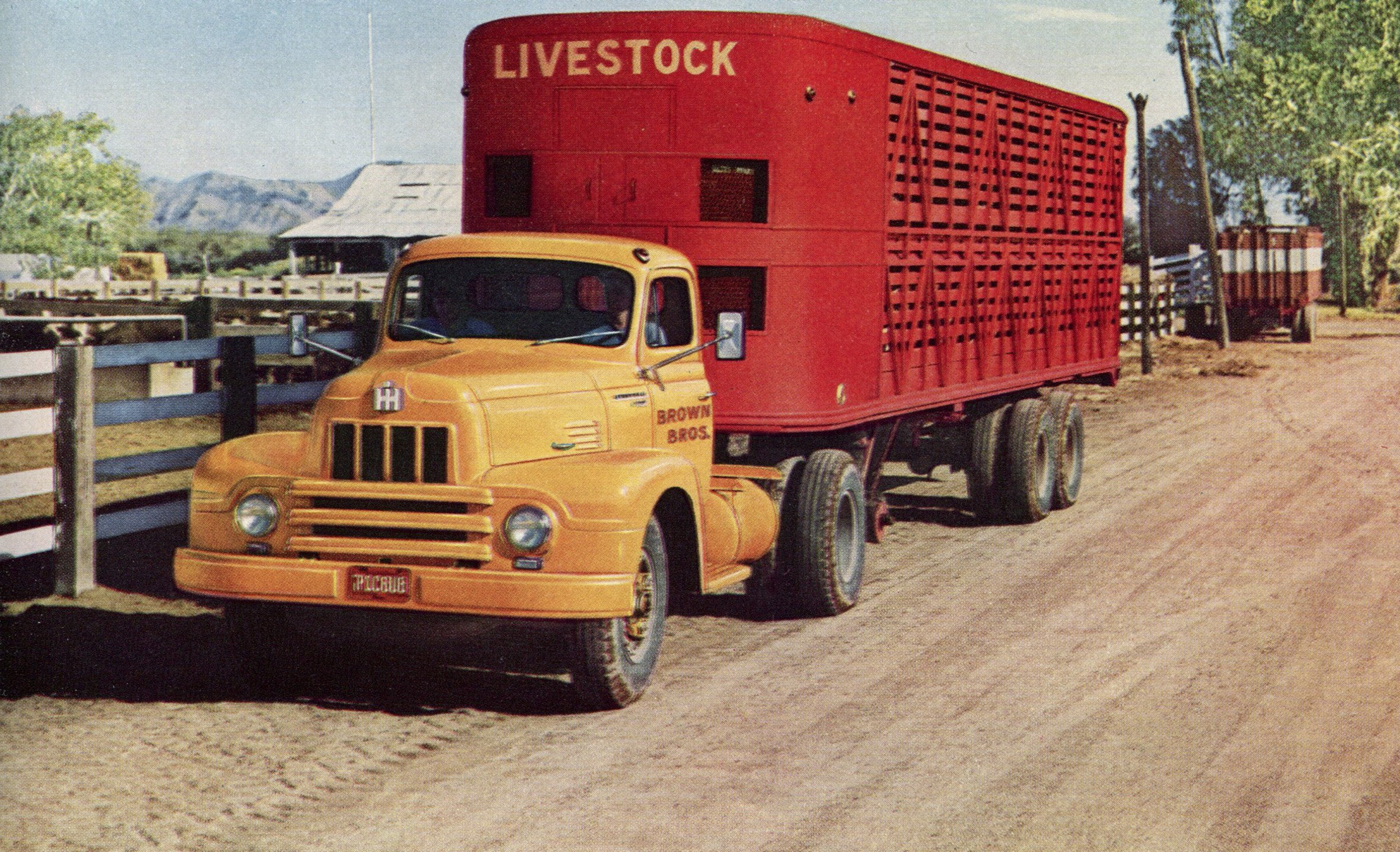 semi, 1953, roadliner, 1080P, retro, international, tractor, r-195, HD Wallpaper